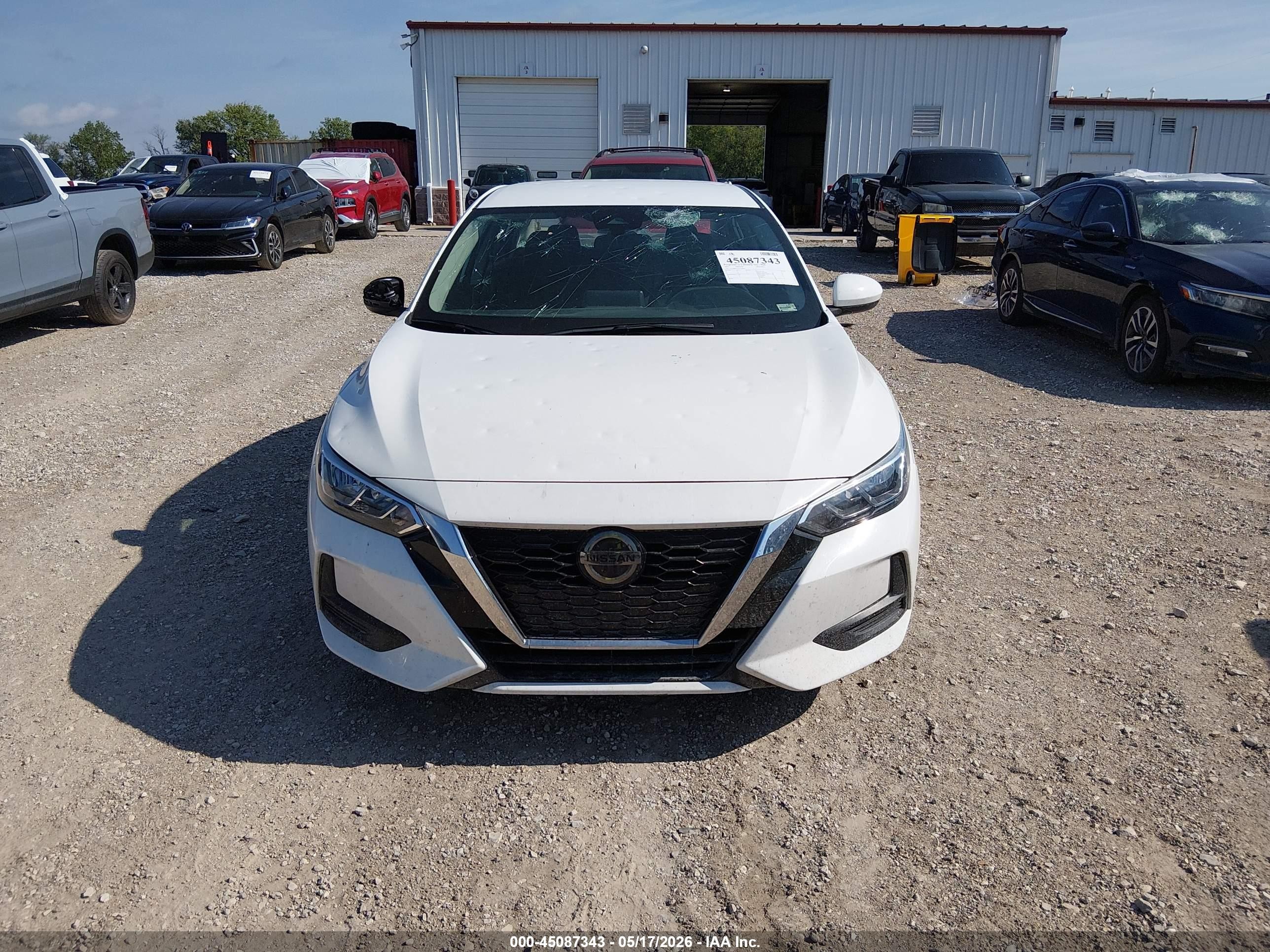 2023 Nissan Sentra Sv Xtronic Cvt Белый vin: 3N1AB8CV7PY240802