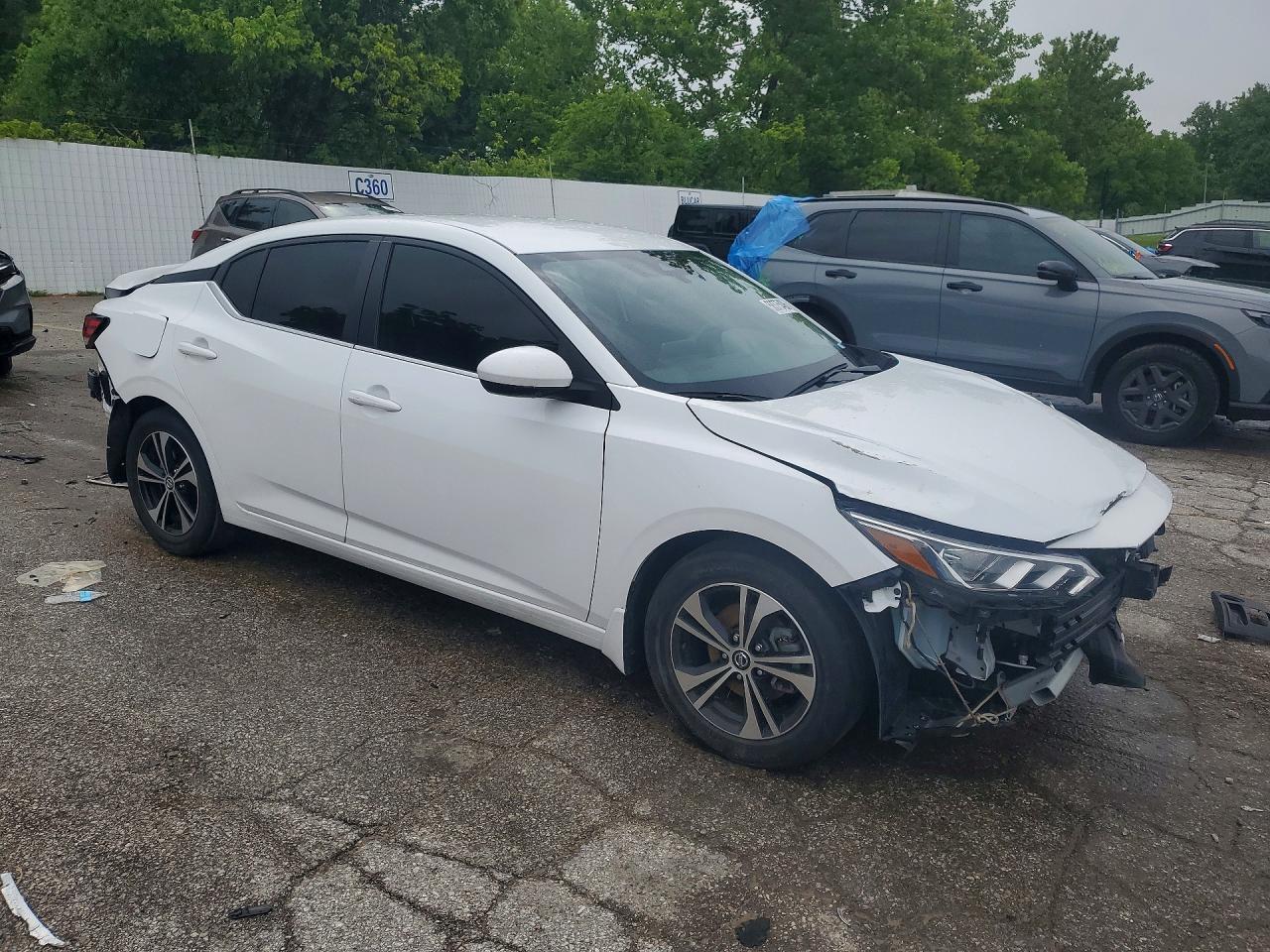 2023 Nissan Sentra Sv White vin: 3N1AB8CV7PY324912