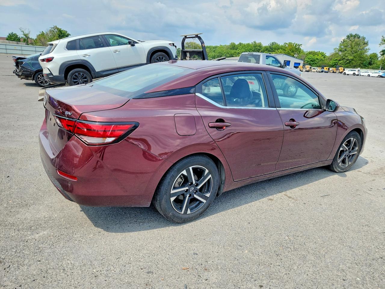 2024 Nissan Sentra Sv Maroon vin: 3N1AB8CV7RY341485