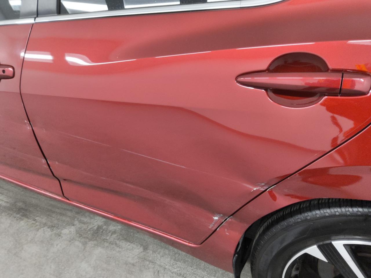 2025 Nissan Sentra Sv Brown vin: 3N1AB8CV7SY245779 Damage: Left Rear Door, Dent(S) W/ Paint Dmg, > 12 Inches
