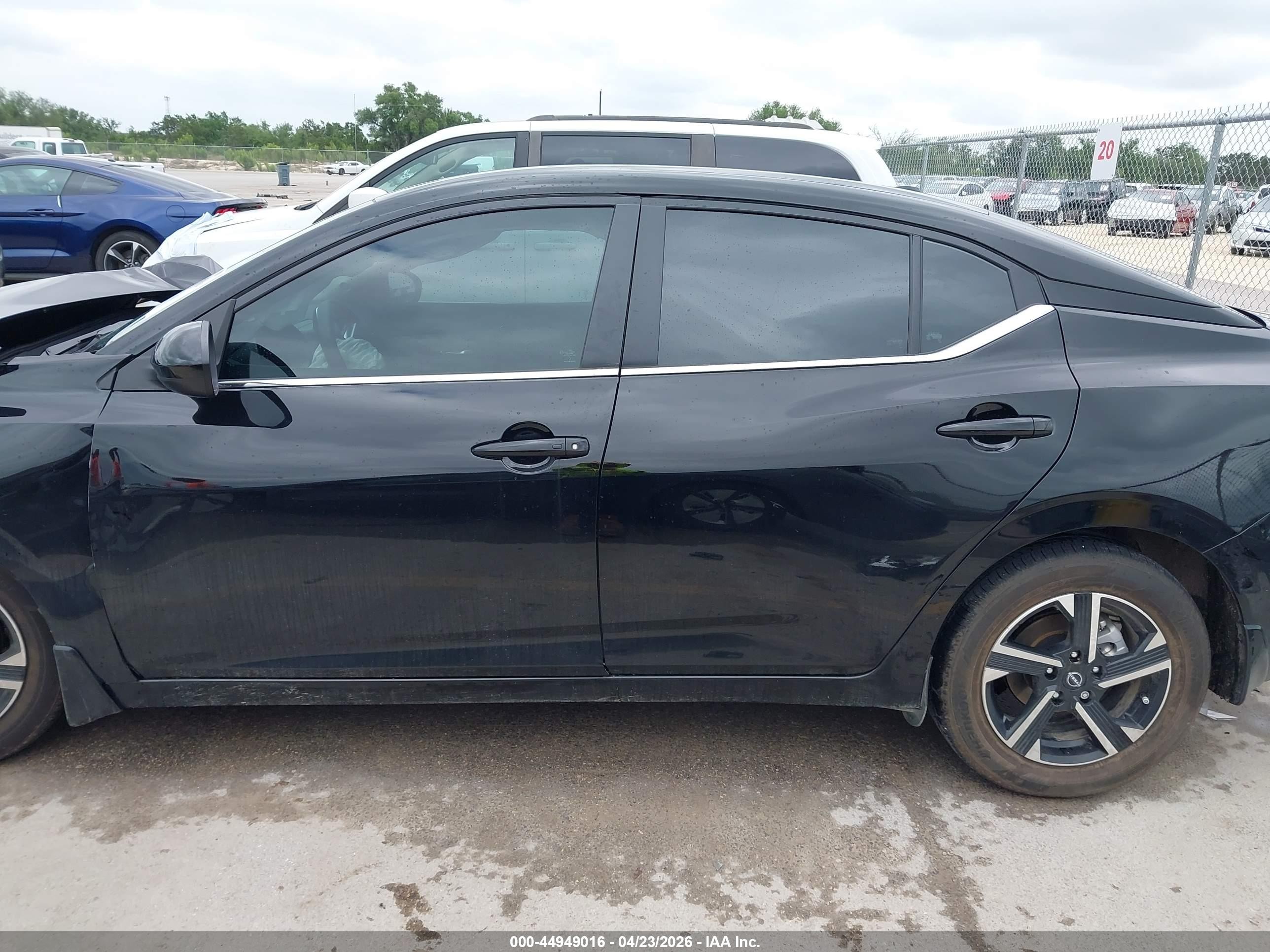 2025 Nissan Sentra Sv Черный vin: 3N1AB8CV7SY264252