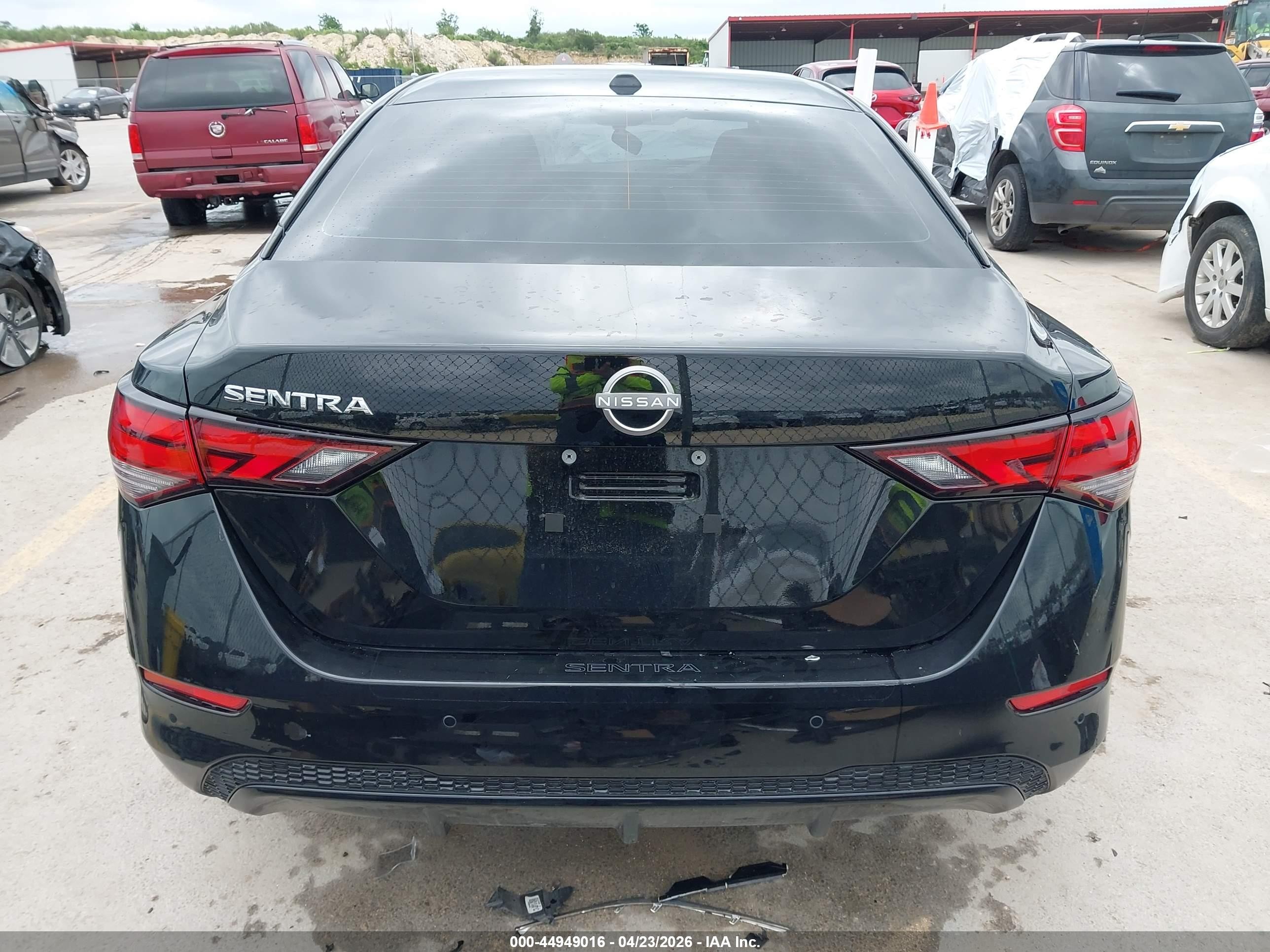 2025 Nissan Sentra Sv Черный vin: 3N1AB8CV7SY264252