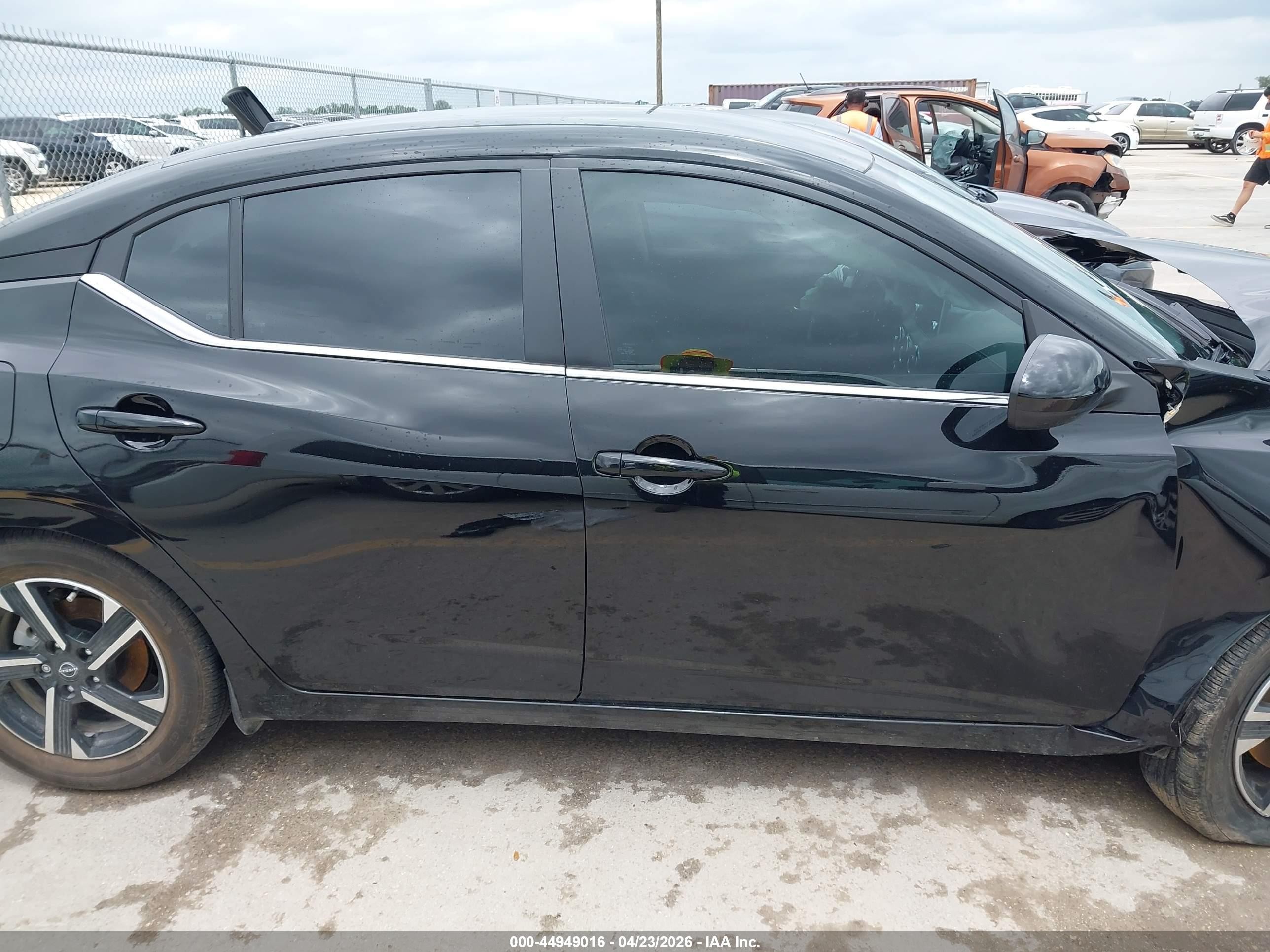 2025 Nissan Sentra Sv Черный vin: 3N1AB8CV7SY264252