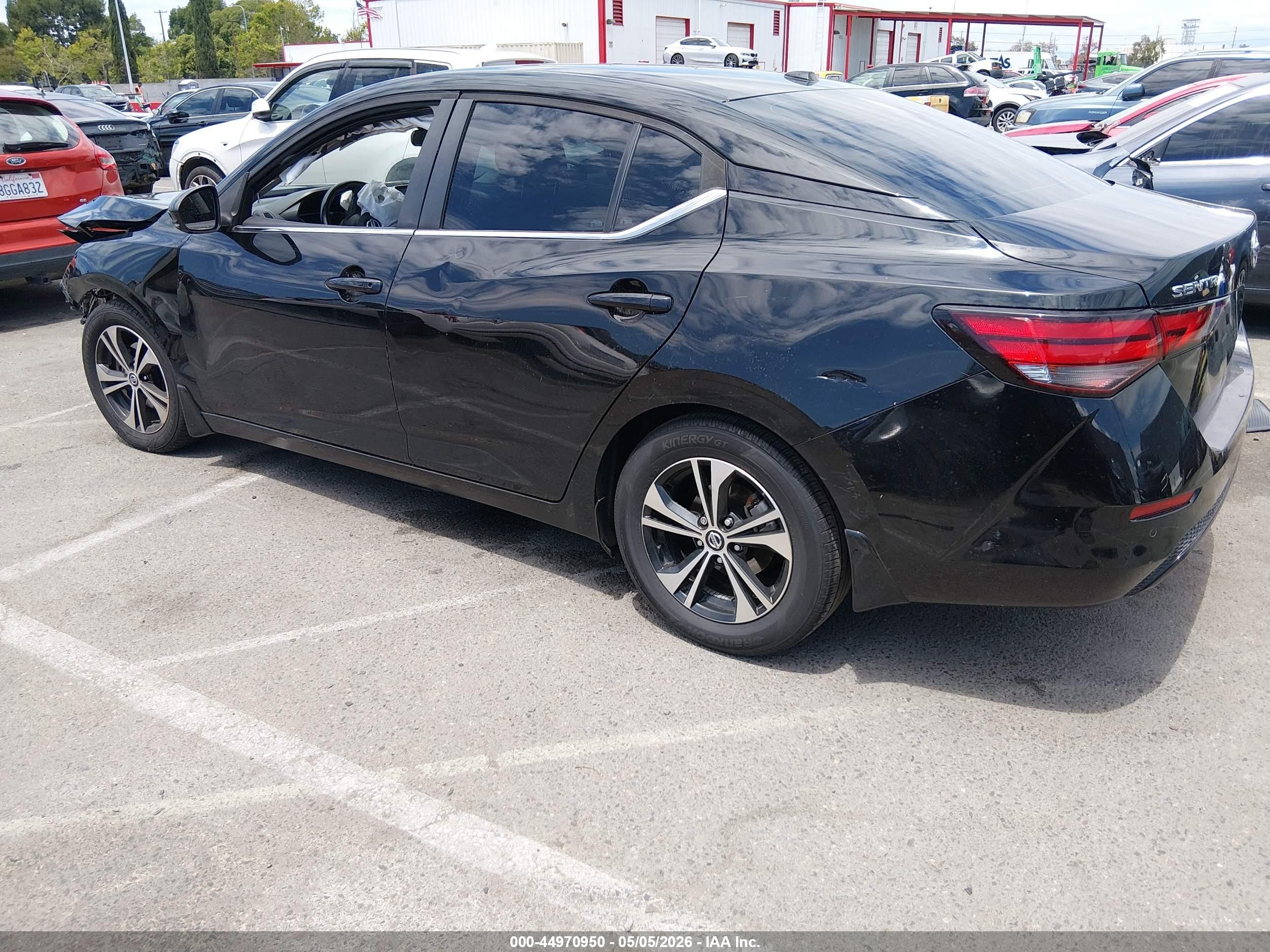 2020 Nissan Sentra Sv Xtronic Cvt Black vin: 3N1AB8CV8LY219211