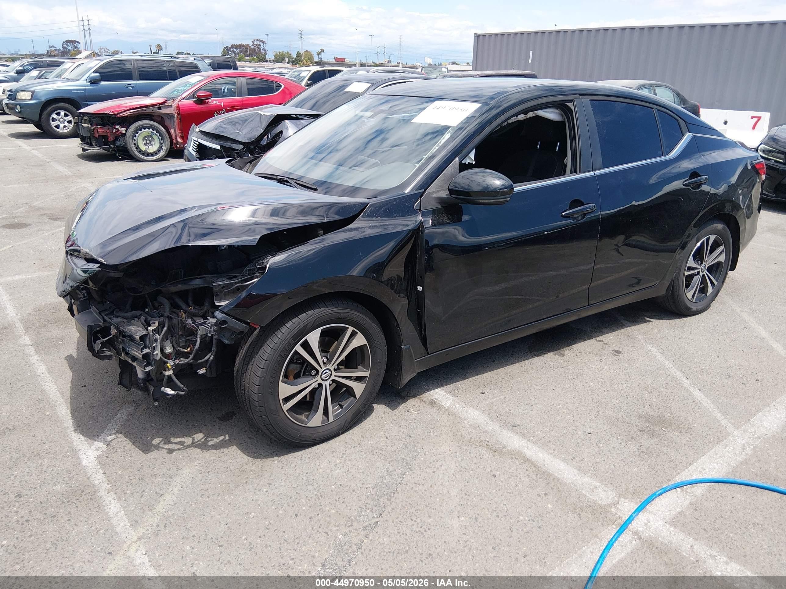 2020 Nissan Sentra Sv Xtronic Cvt Black vin: 3N1AB8CV8LY219211
