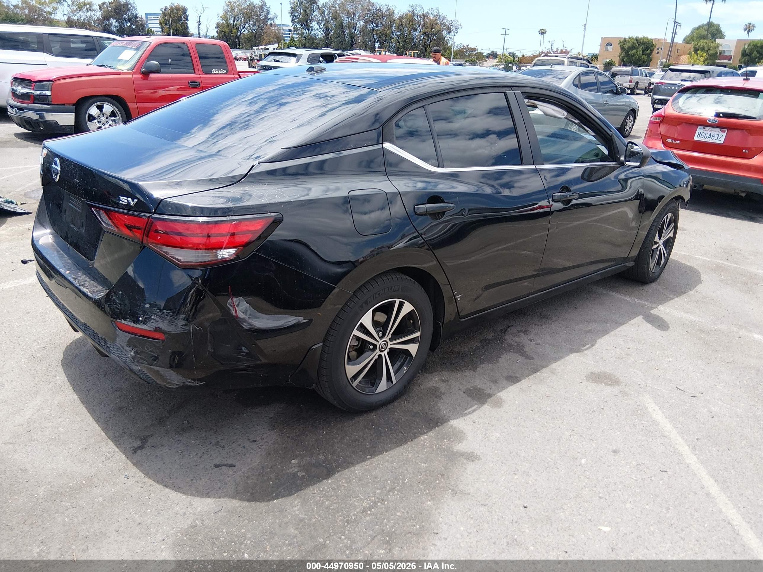 2020 Nissan Sentra Sv Xtronic Cvt Black vin: 3N1AB8CV8LY219211