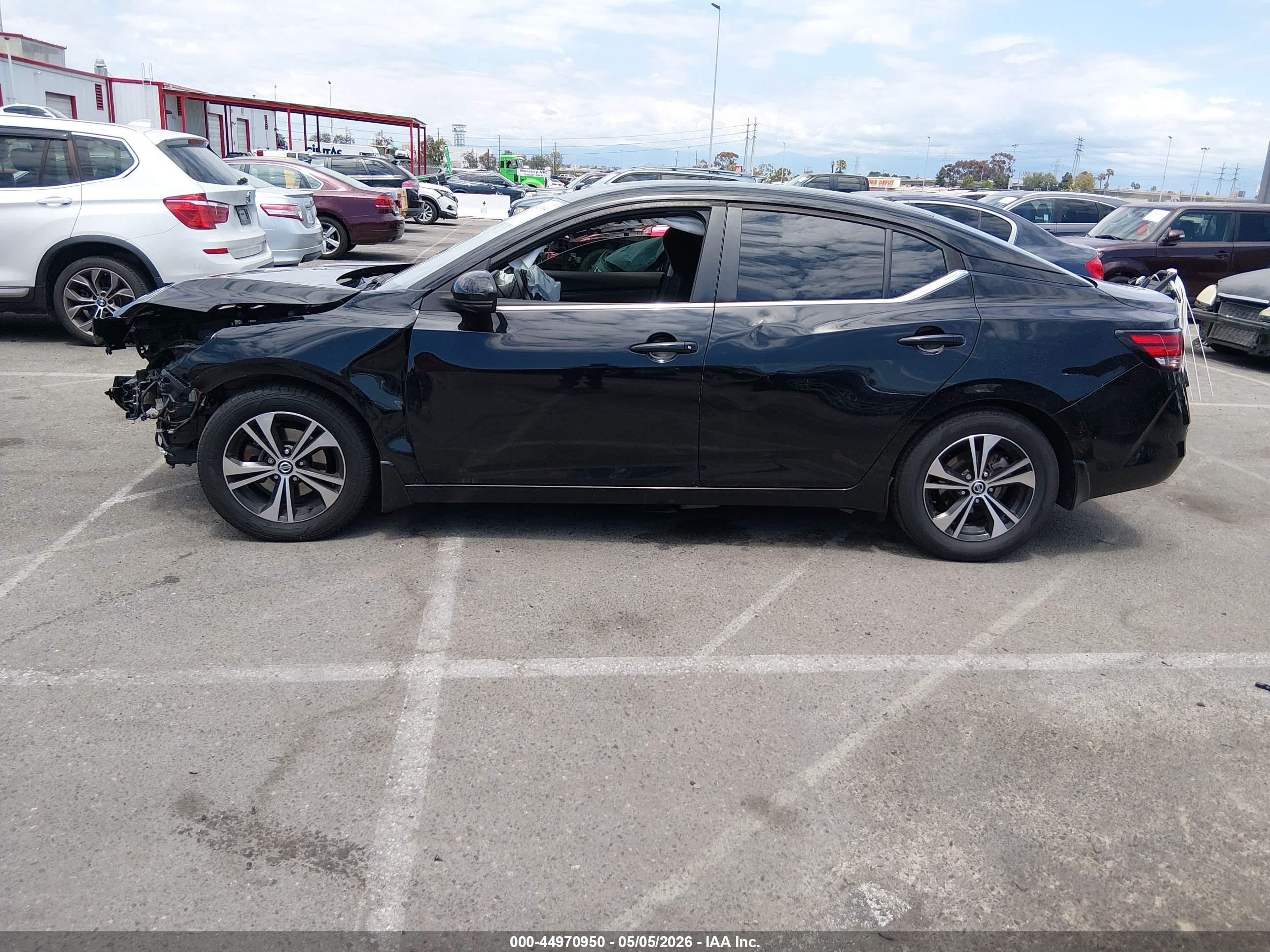 2020 Nissan Sentra Sv Xtronic Cvt Black vin: 3N1AB8CV8LY219211