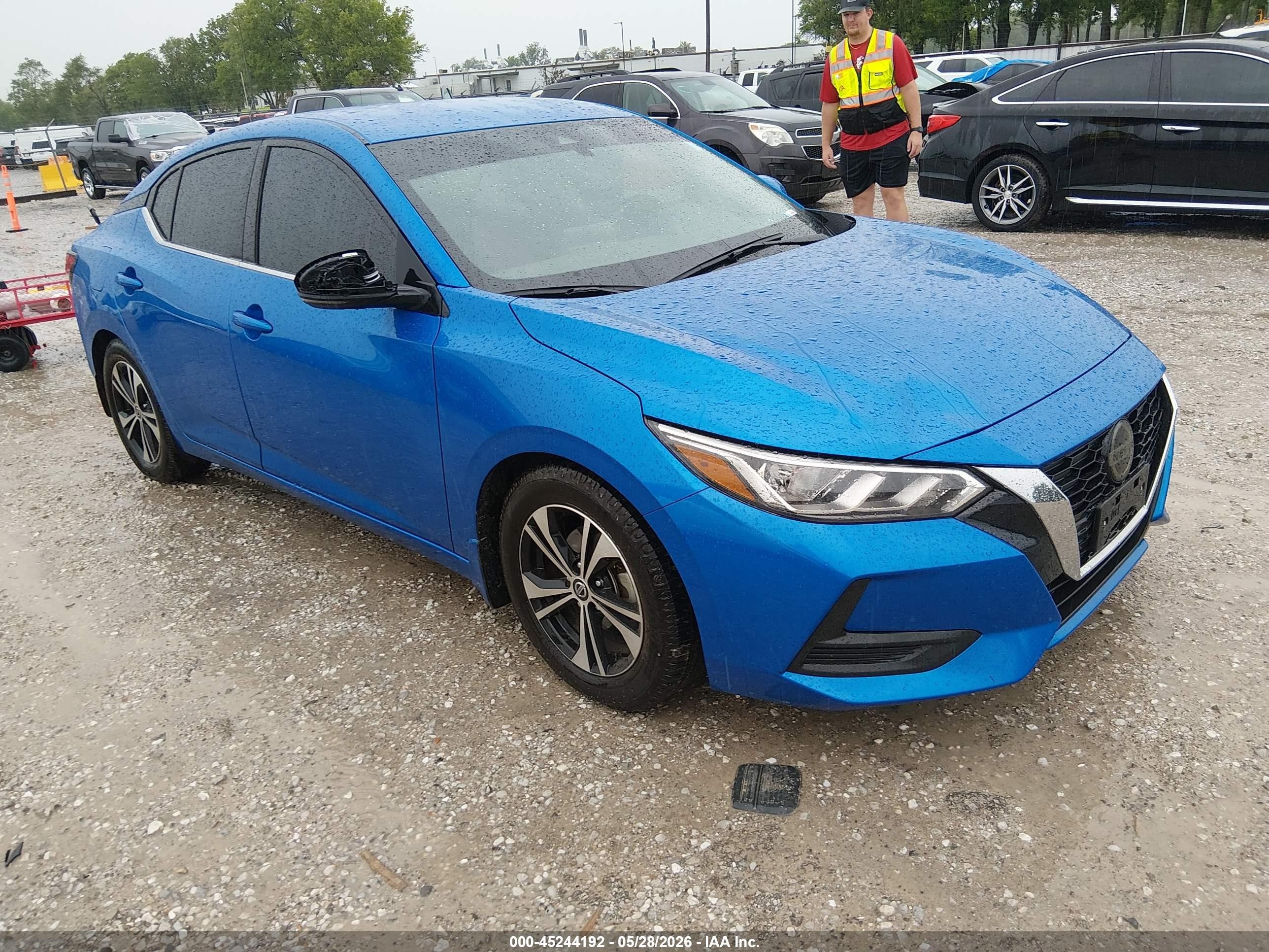 2020 Nissan Sentra Sv Xtronic Cvt Синий vin: 3N1AB8CV8LY303500