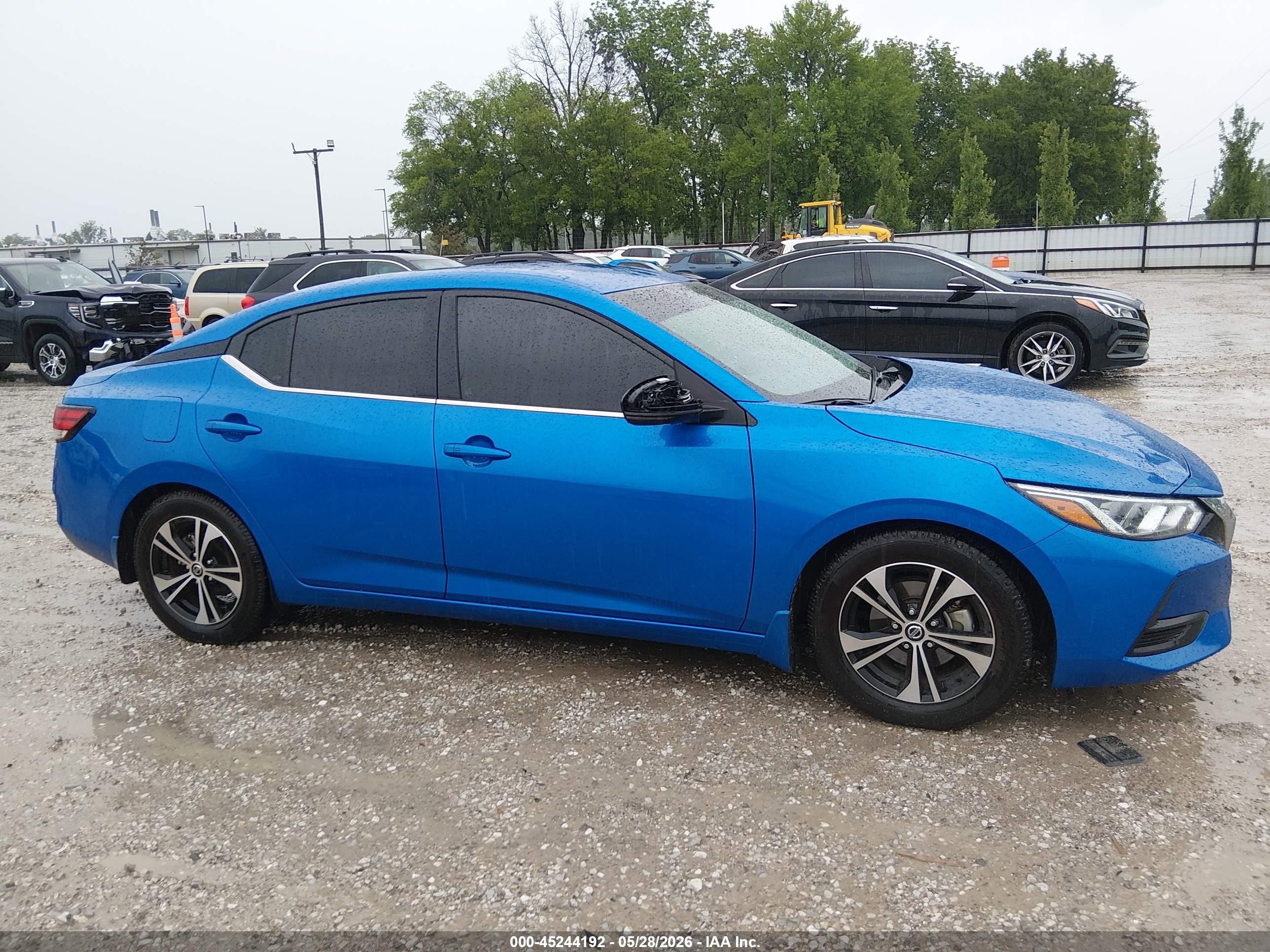 2020 Nissan Sentra Sv Xtronic Cvt Blue vin: 3N1AB8CV8LY303500
