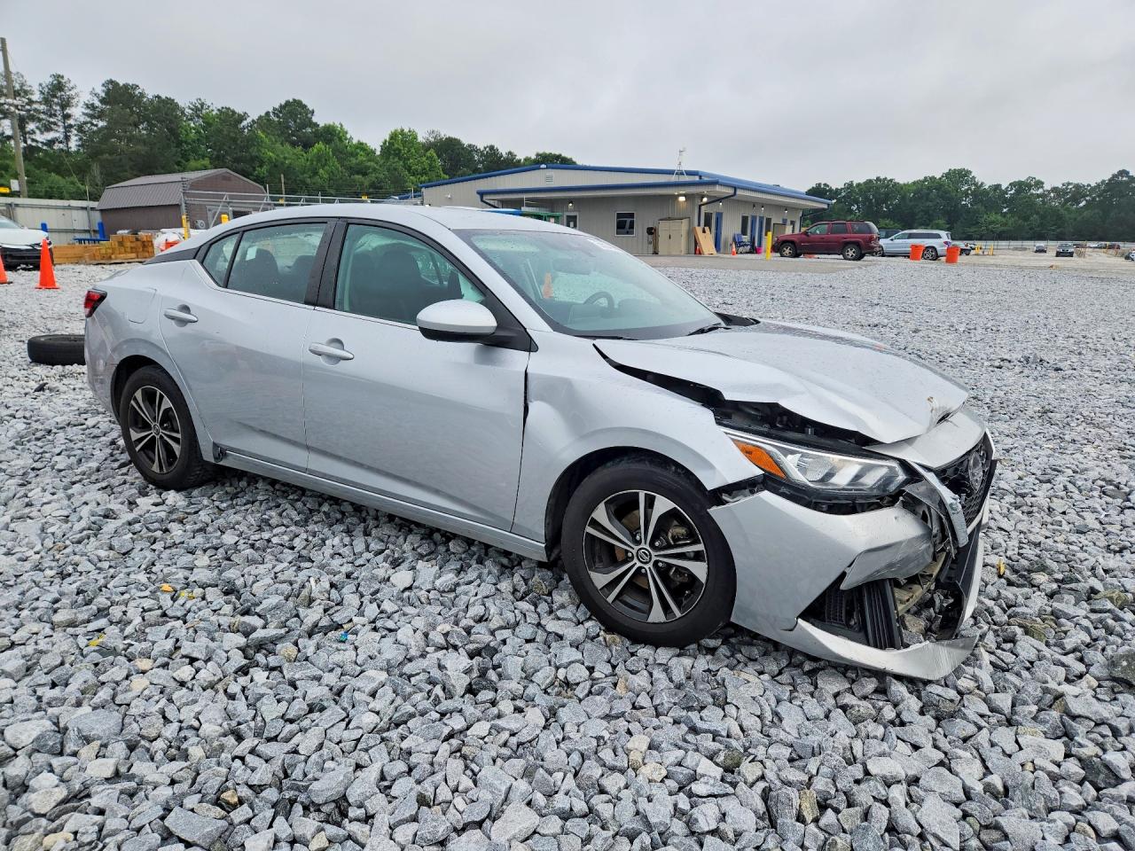 2021 Nissan Sentra Sv Silver vin: 3N1AB8CV8MY280530