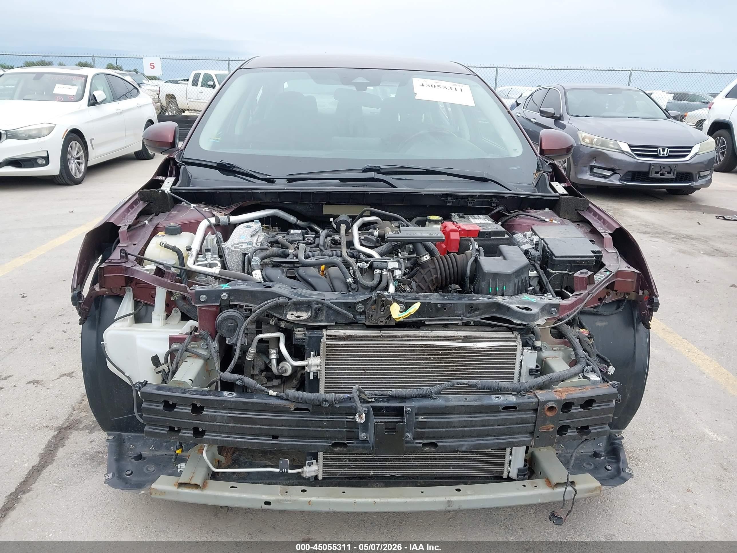 2021 Nissan Sentra Sv Xtronic Cvt Красный vin: 3N1AB8CV8MY289504