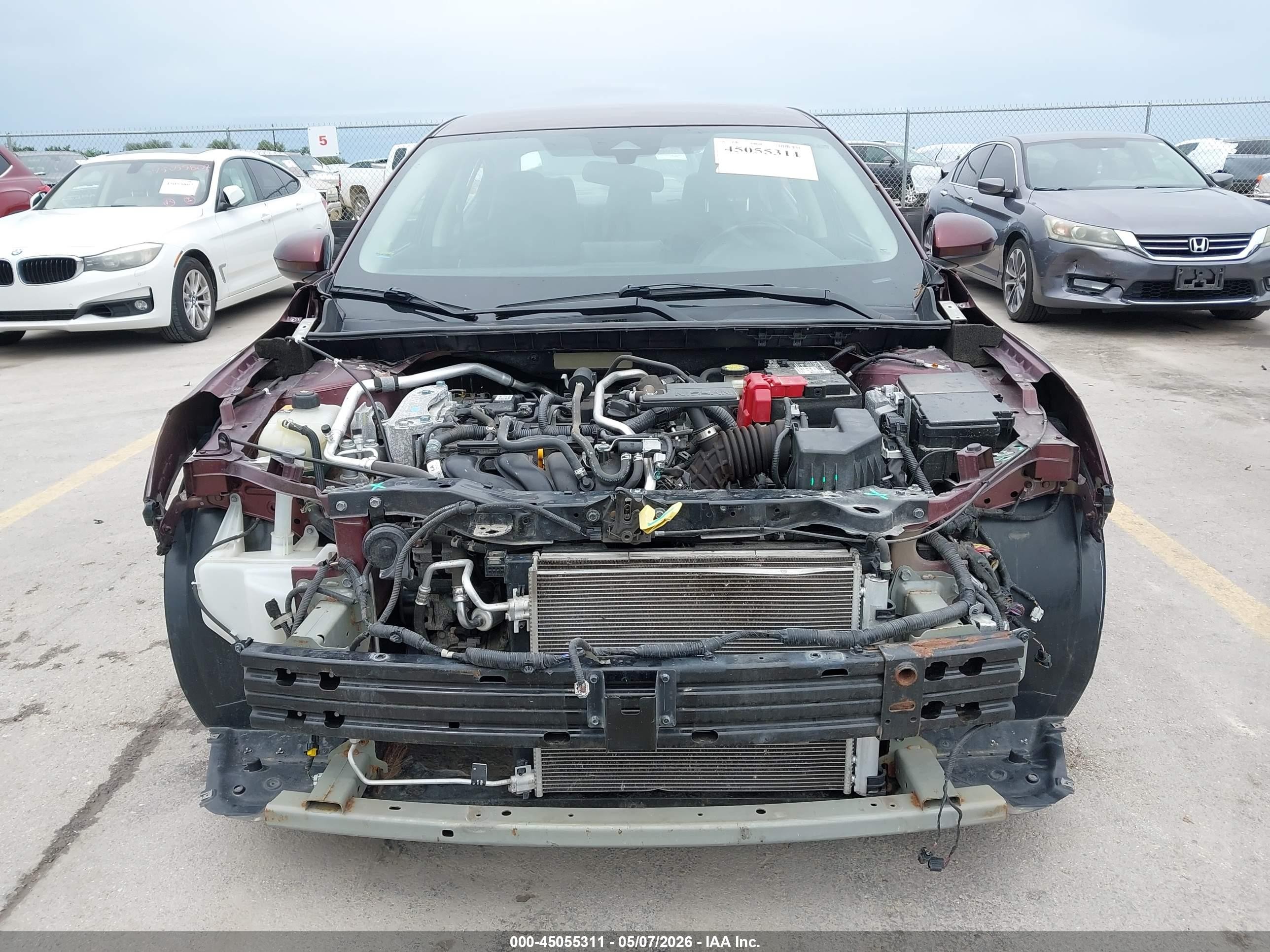 2021 Nissan Sentra Sv Xtronic Cvt Красный vin: 3N1AB8CV8MY289504