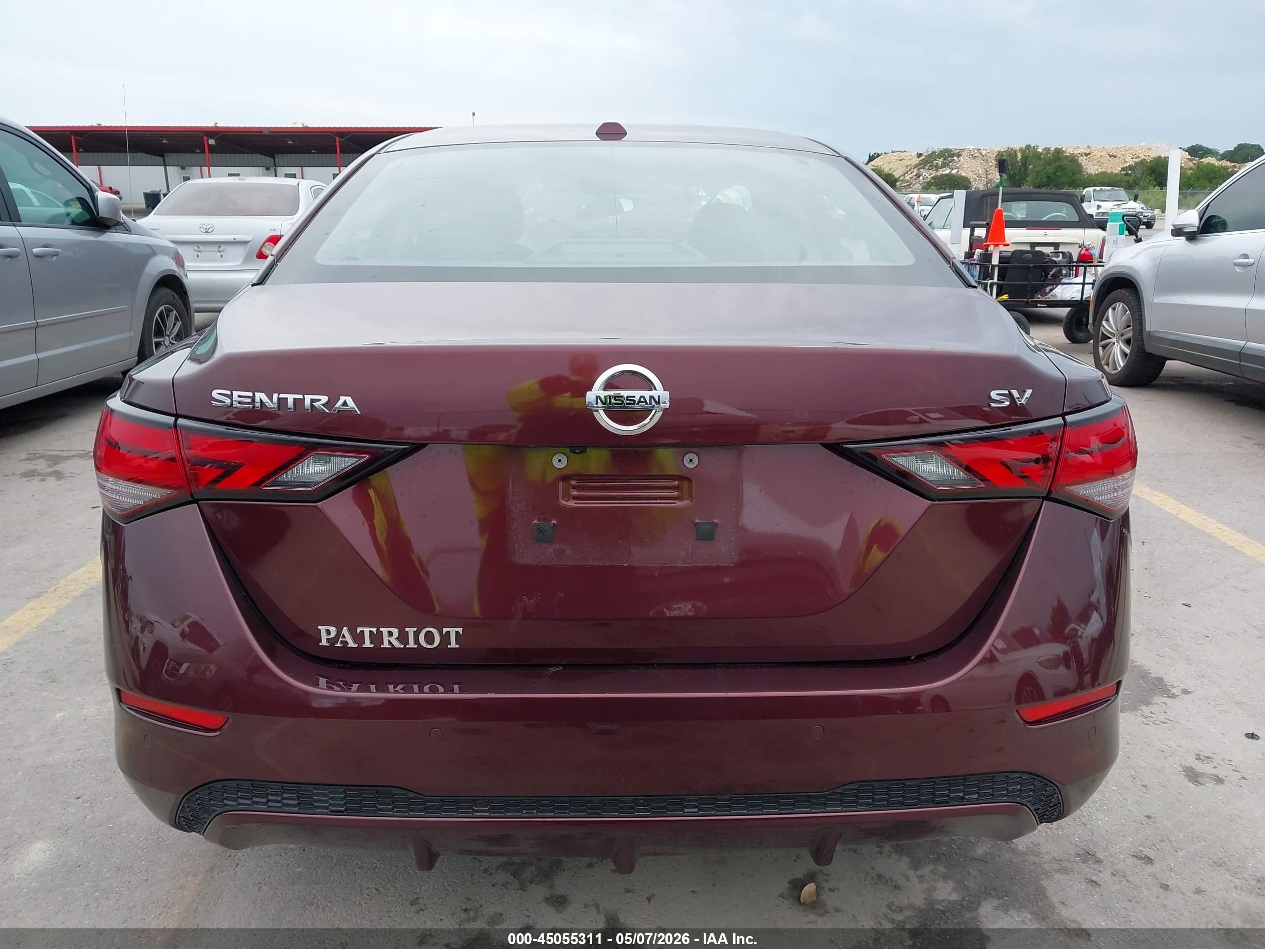 2021 Nissan Sentra Sv Xtronic Cvt Красный vin: 3N1AB8CV8MY289504