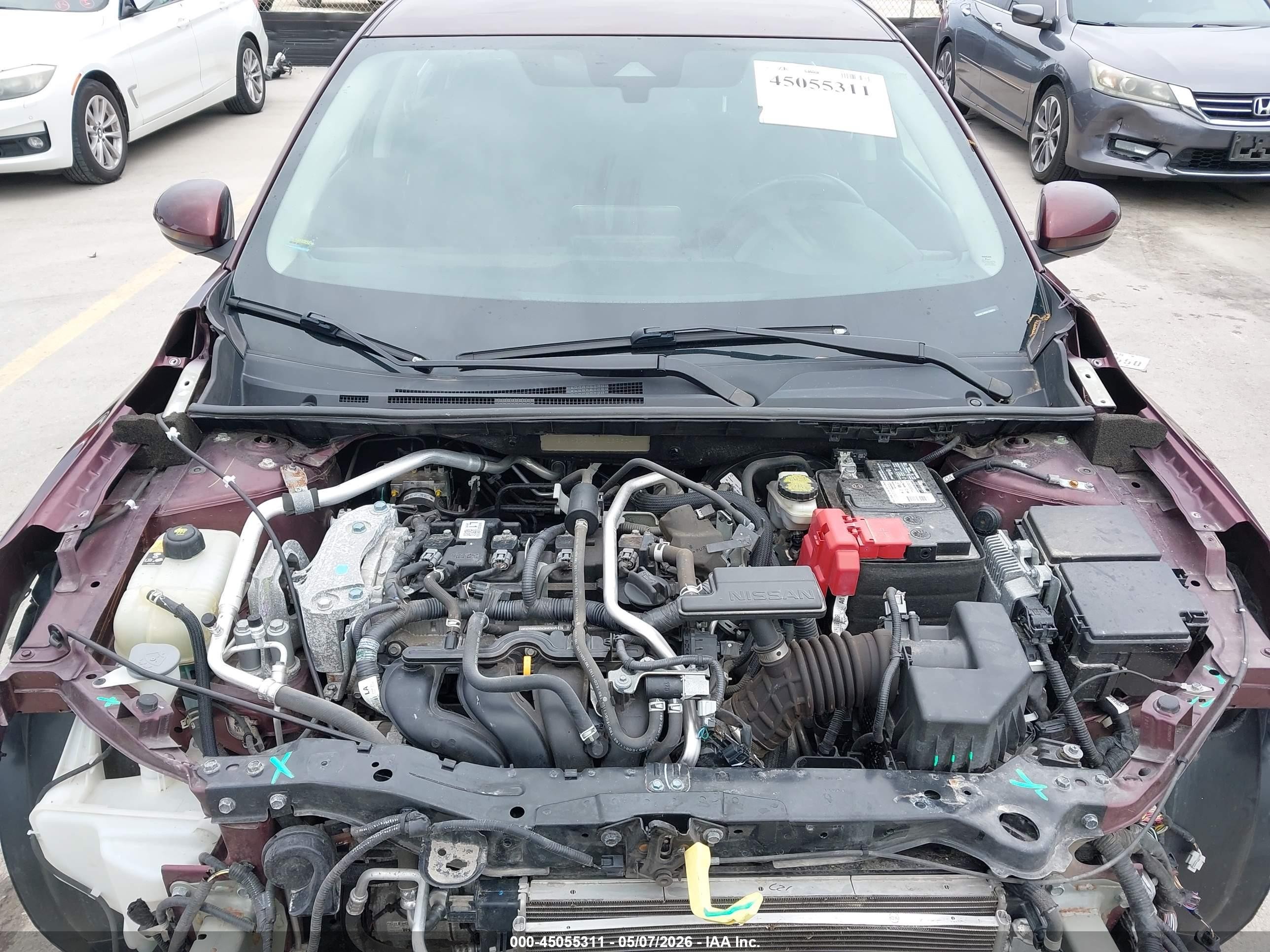 2021 Nissan Sentra Sv Xtronic Cvt Красный vin: 3N1AB8CV8MY289504