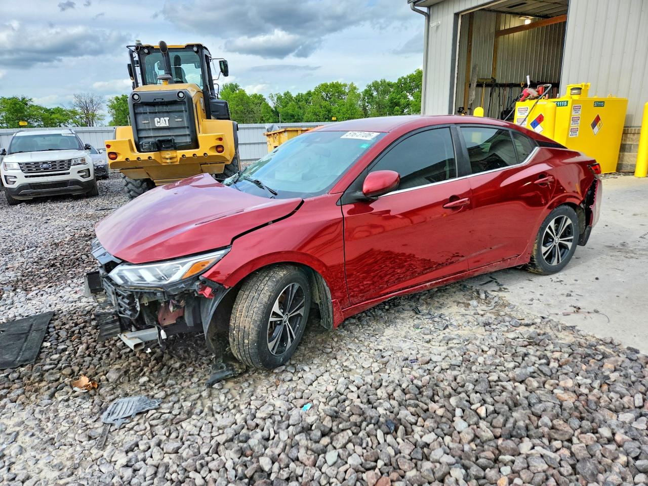 2022 Nissan Sentra Sv Red vin: 3N1AB8CV8NY204310
