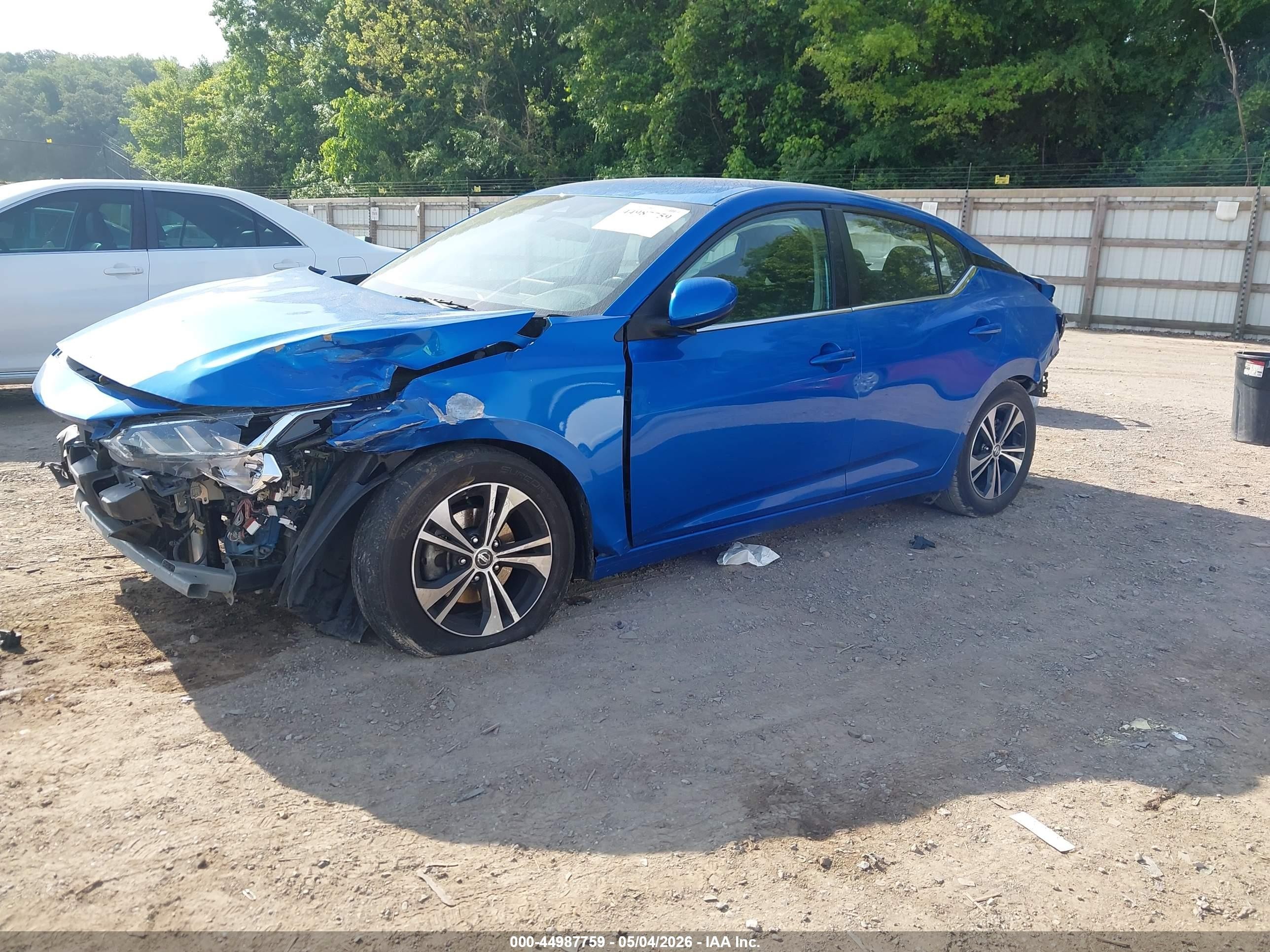 2022 Nissan Sentra Sv Xtronic Cvt Blue vin: 3N1AB8CV8NY269657