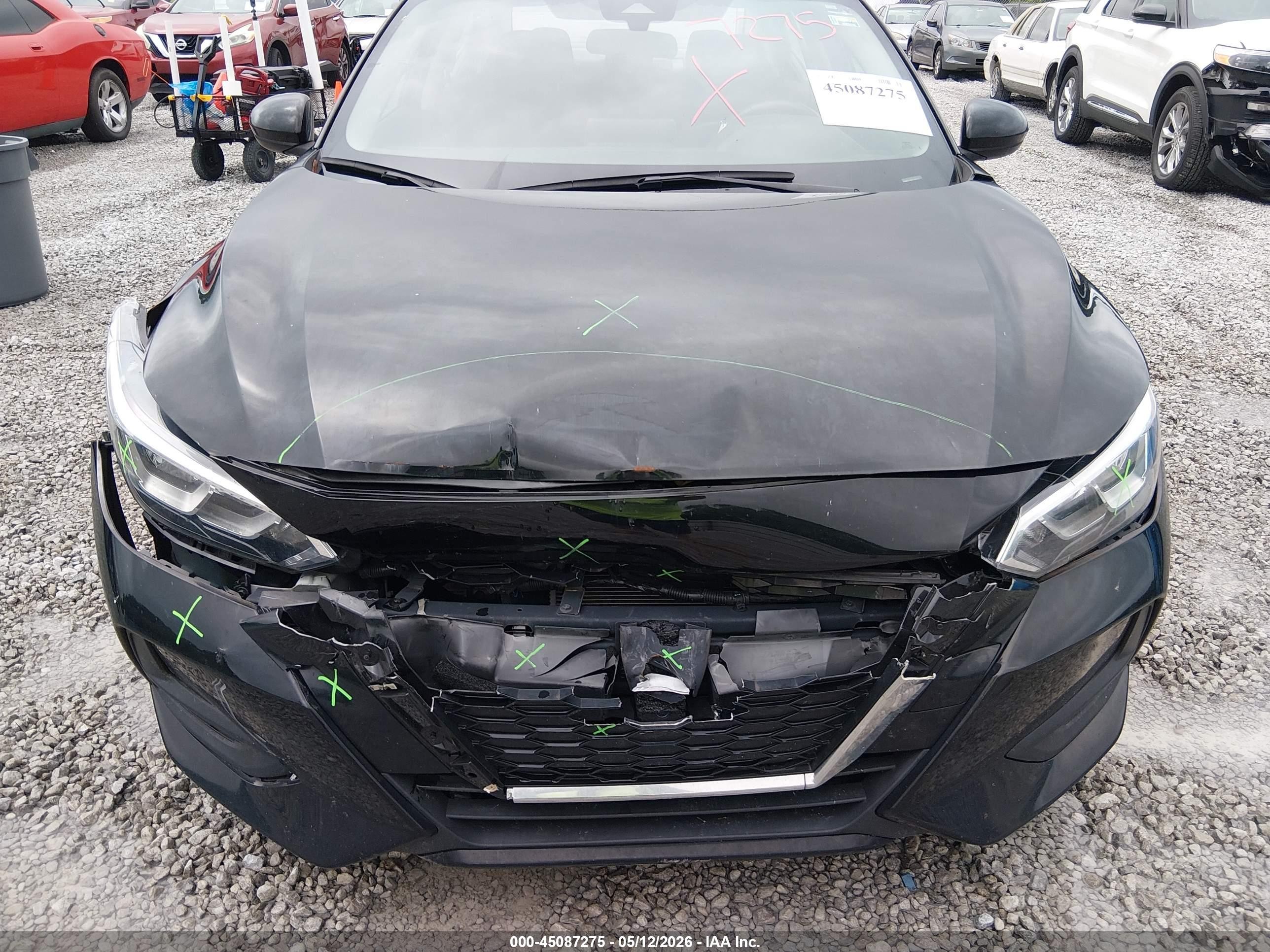 2022 Nissan Sentra Sv Xtronic Cvt Black vin: 3N1AB8CV8NY305332