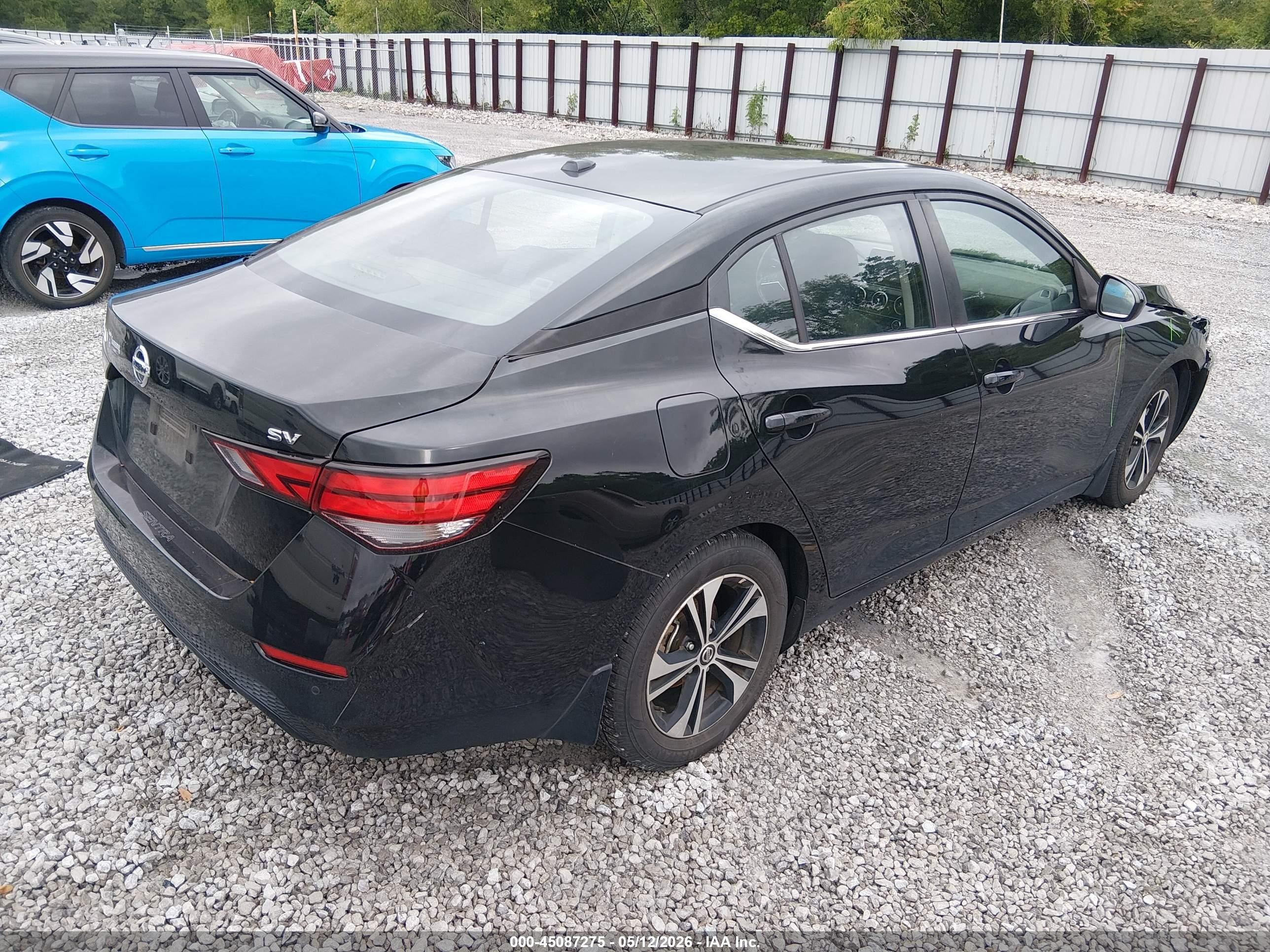 2022 Nissan Sentra Sv Xtronic Cvt Black vin: 3N1AB8CV8NY305332