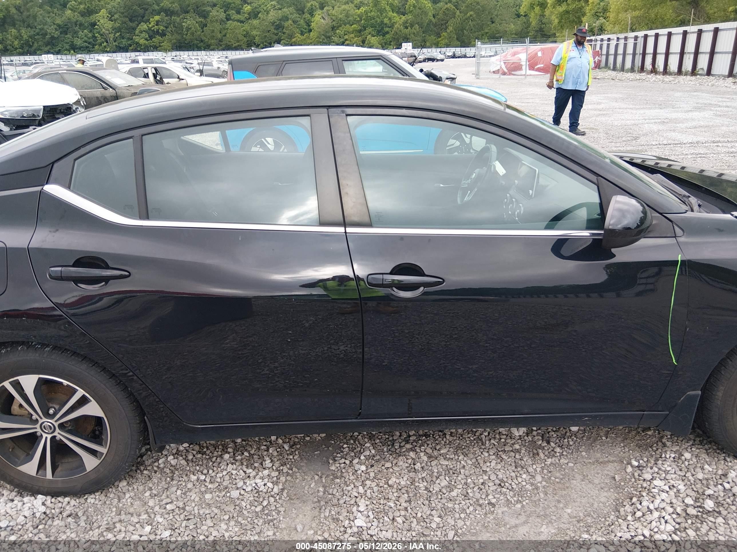2022 Nissan Sentra Sv Xtronic Cvt Black vin: 3N1AB8CV8NY305332