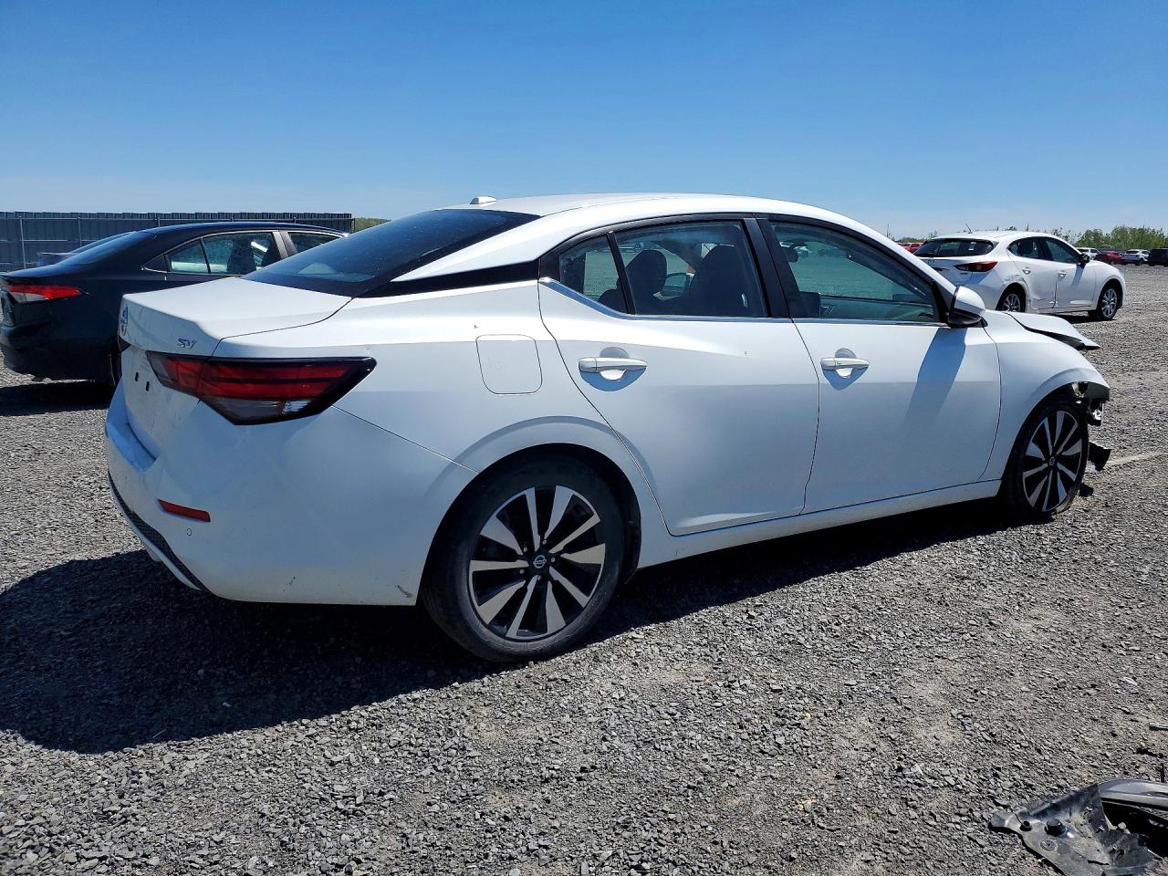 2023 Nissan Sentra Sv Белый vin: 3N1AB8CV8PY233938