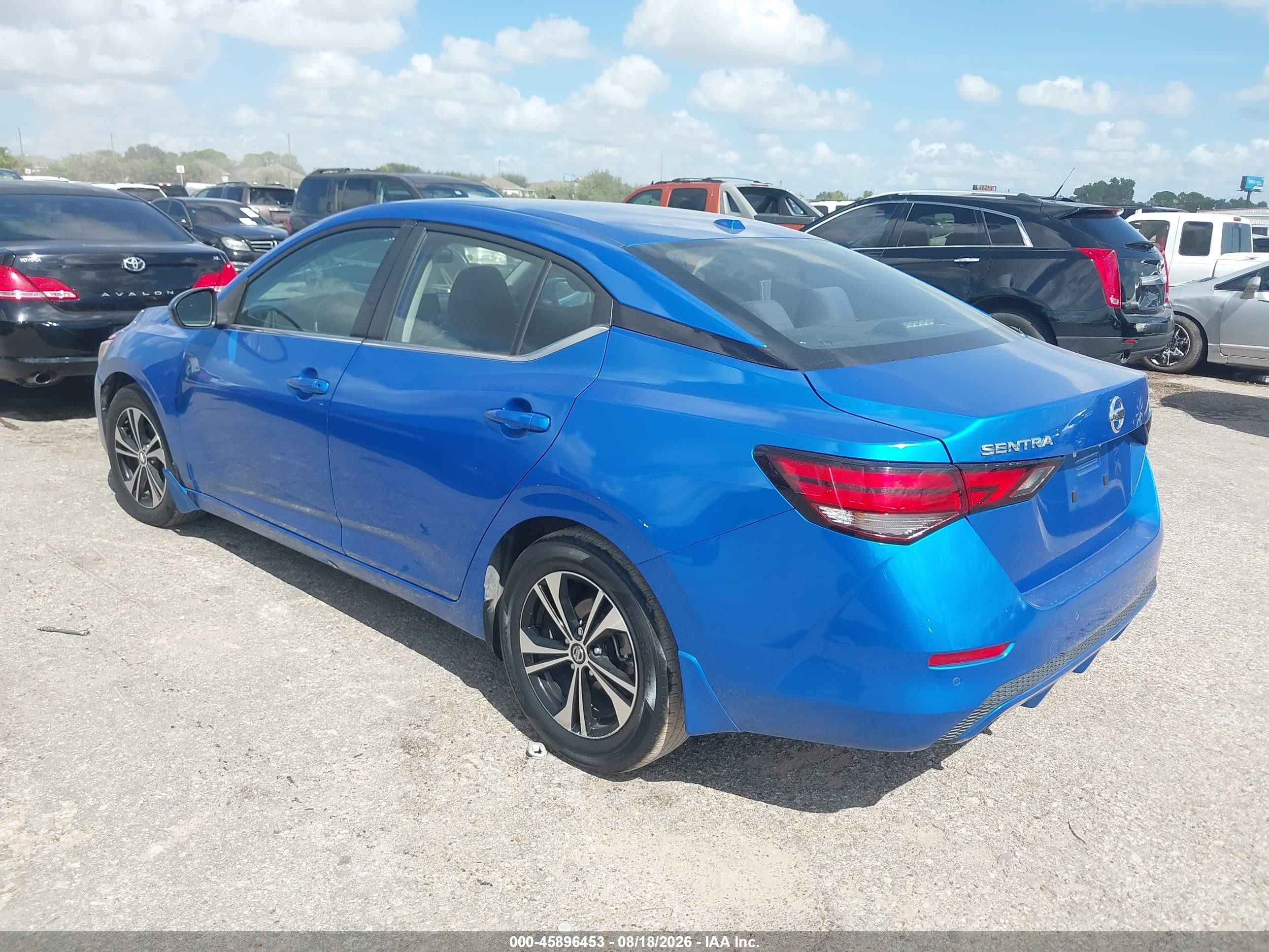 2023 Nissan Sentra Sv Xtronic Cvt Blue vin: 3N1AB8CV8PY292701