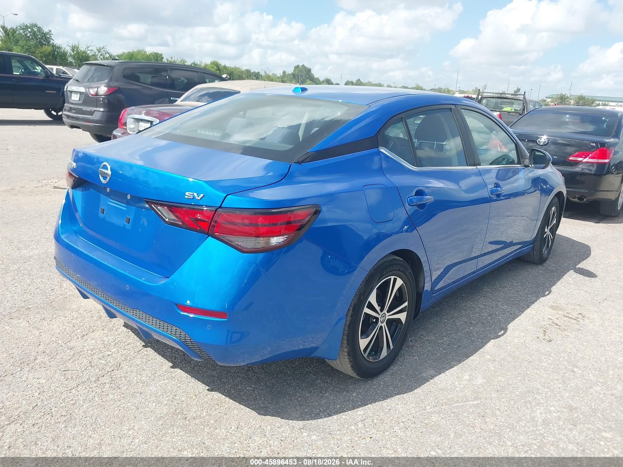 2023 Nissan Sentra Sv Xtronic Cvt Blue vin: 3N1AB8CV8PY292701