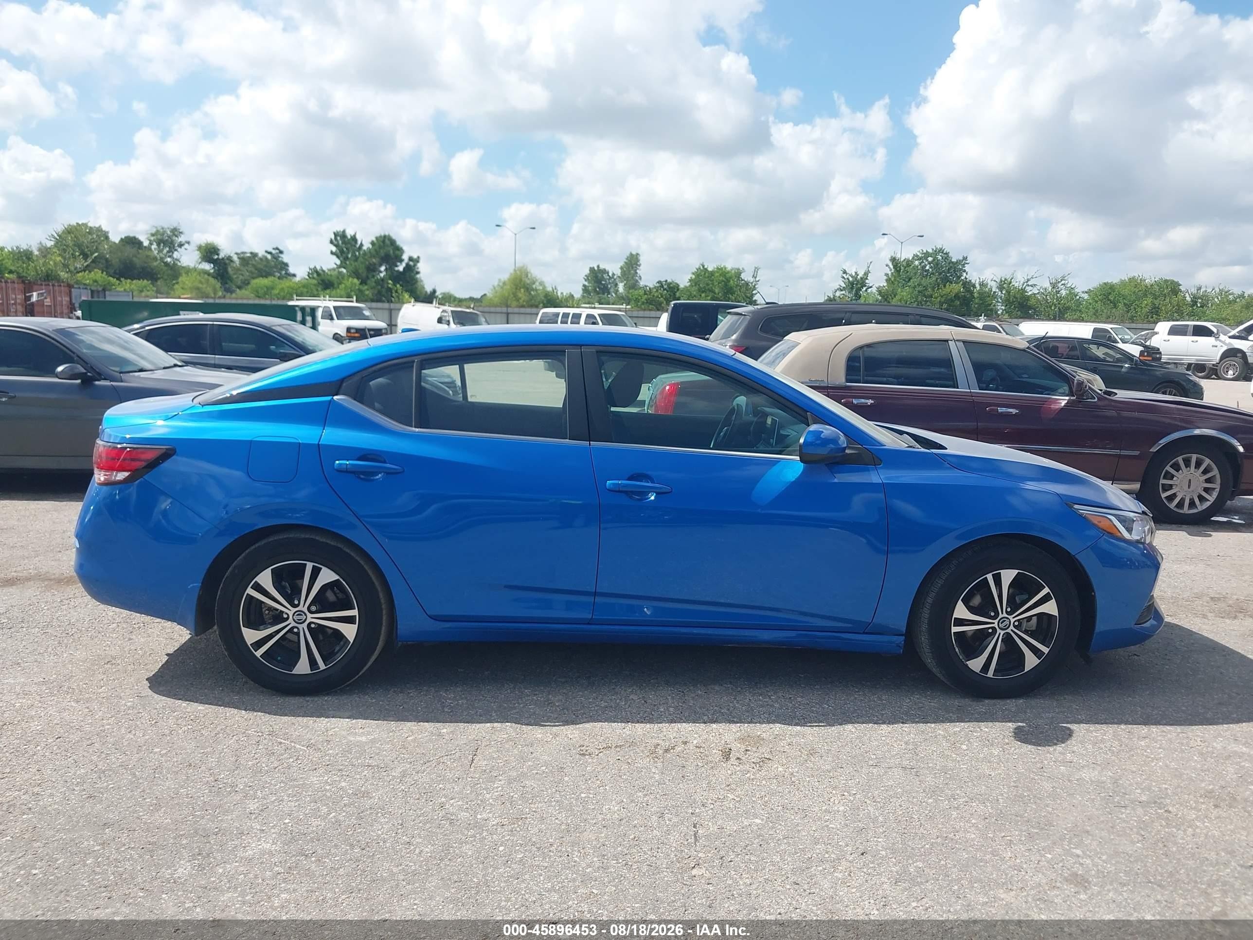 2023 Nissan Sentra Sv Xtronic Cvt Blue vin: 3N1AB8CV8PY292701
