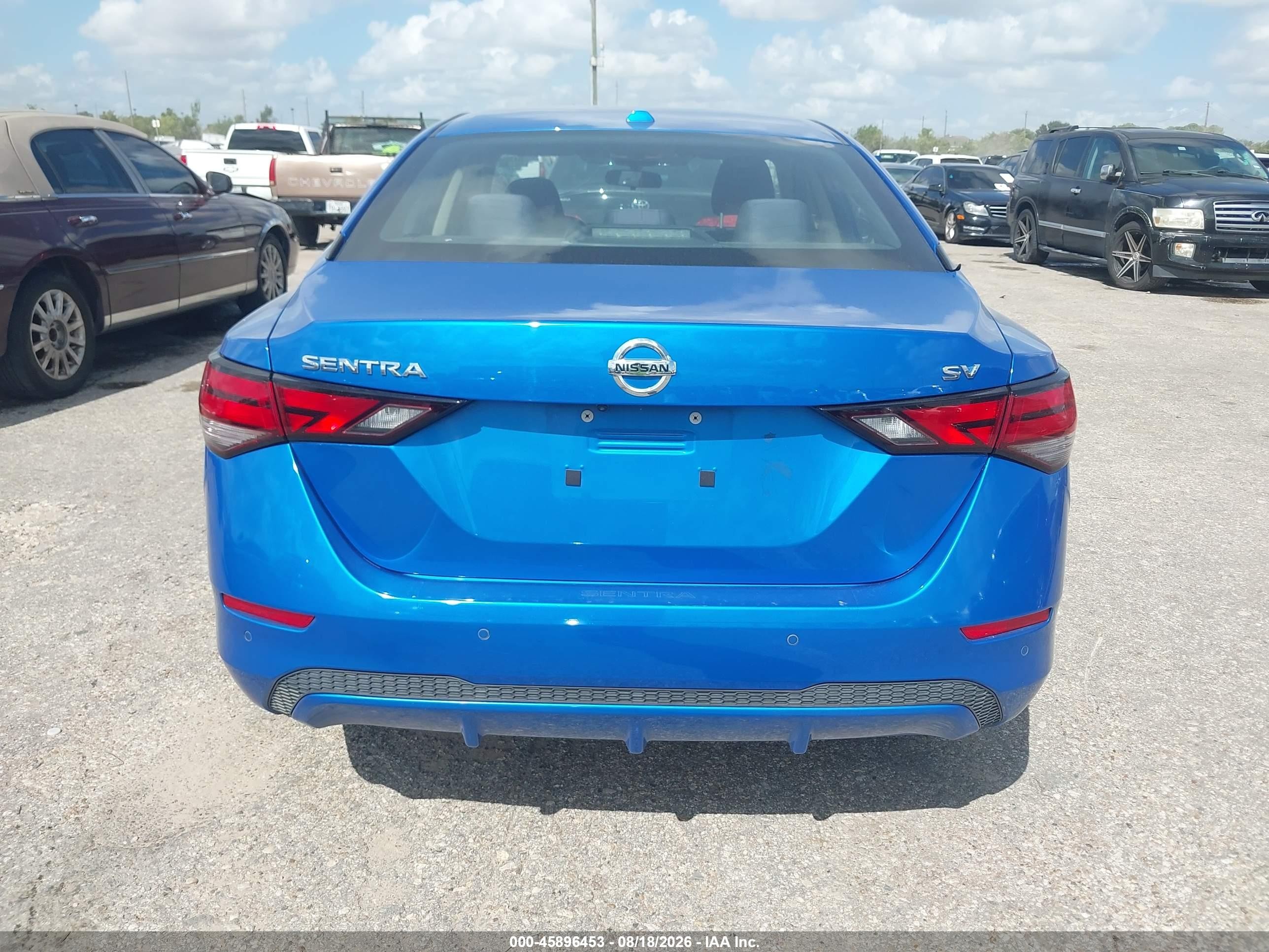 2023 Nissan Sentra Sv Xtronic Cvt Blue vin: 3N1AB8CV8PY292701