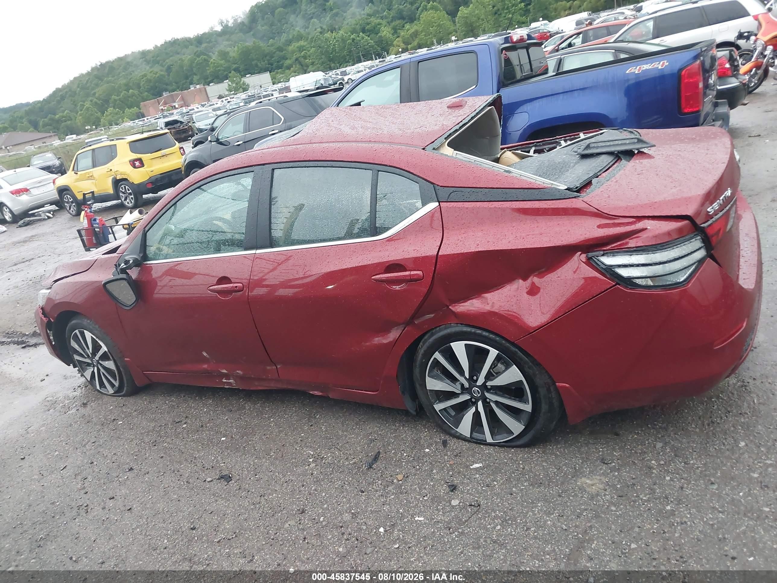 2023 Nissan Sentra Sv Xtronic Cvt Burgundy vin: 3N1AB8CV8PY322442