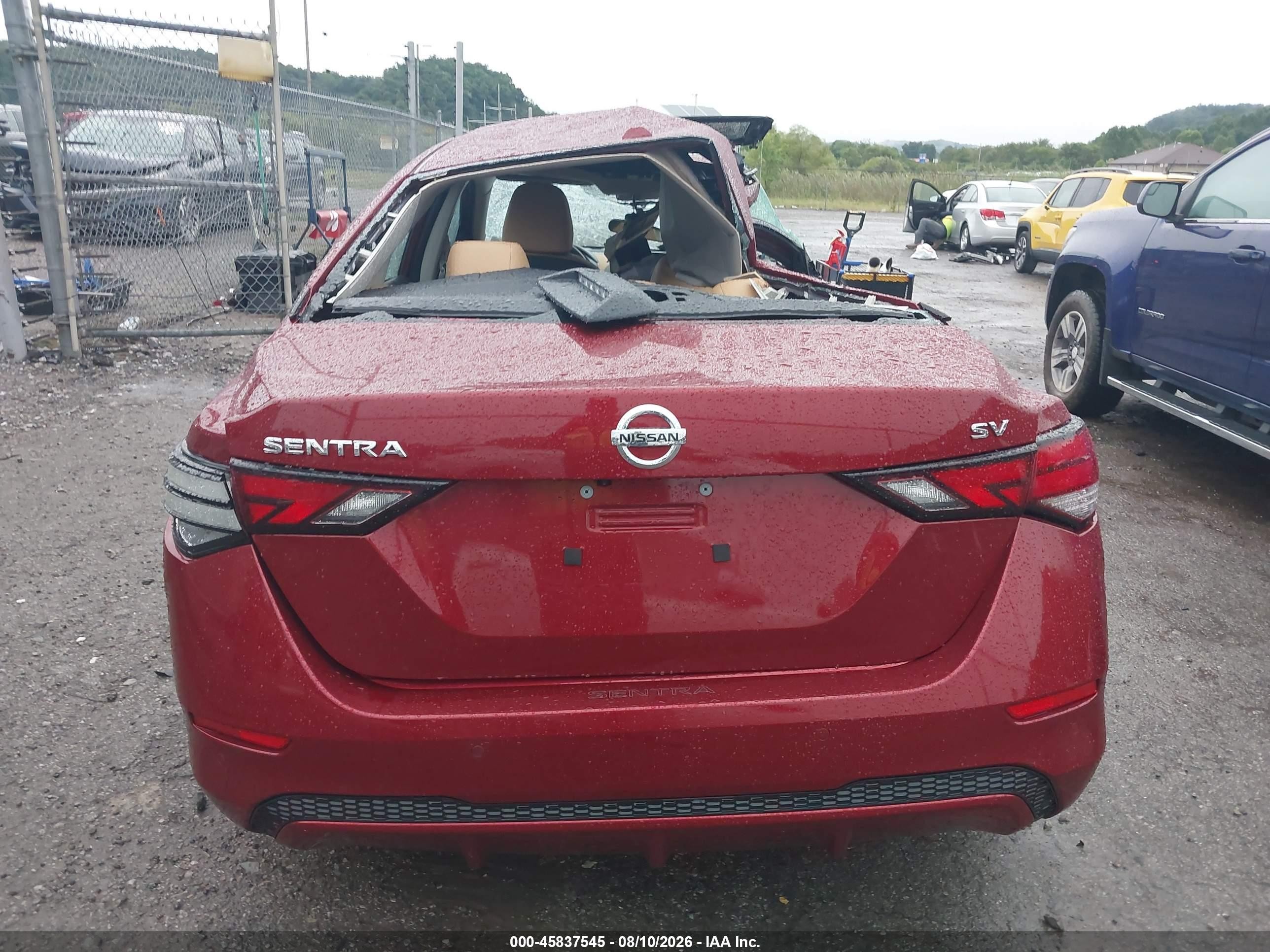 2023 Nissan Sentra Sv Xtronic Cvt Burgundy vin: 3N1AB8CV8PY322442