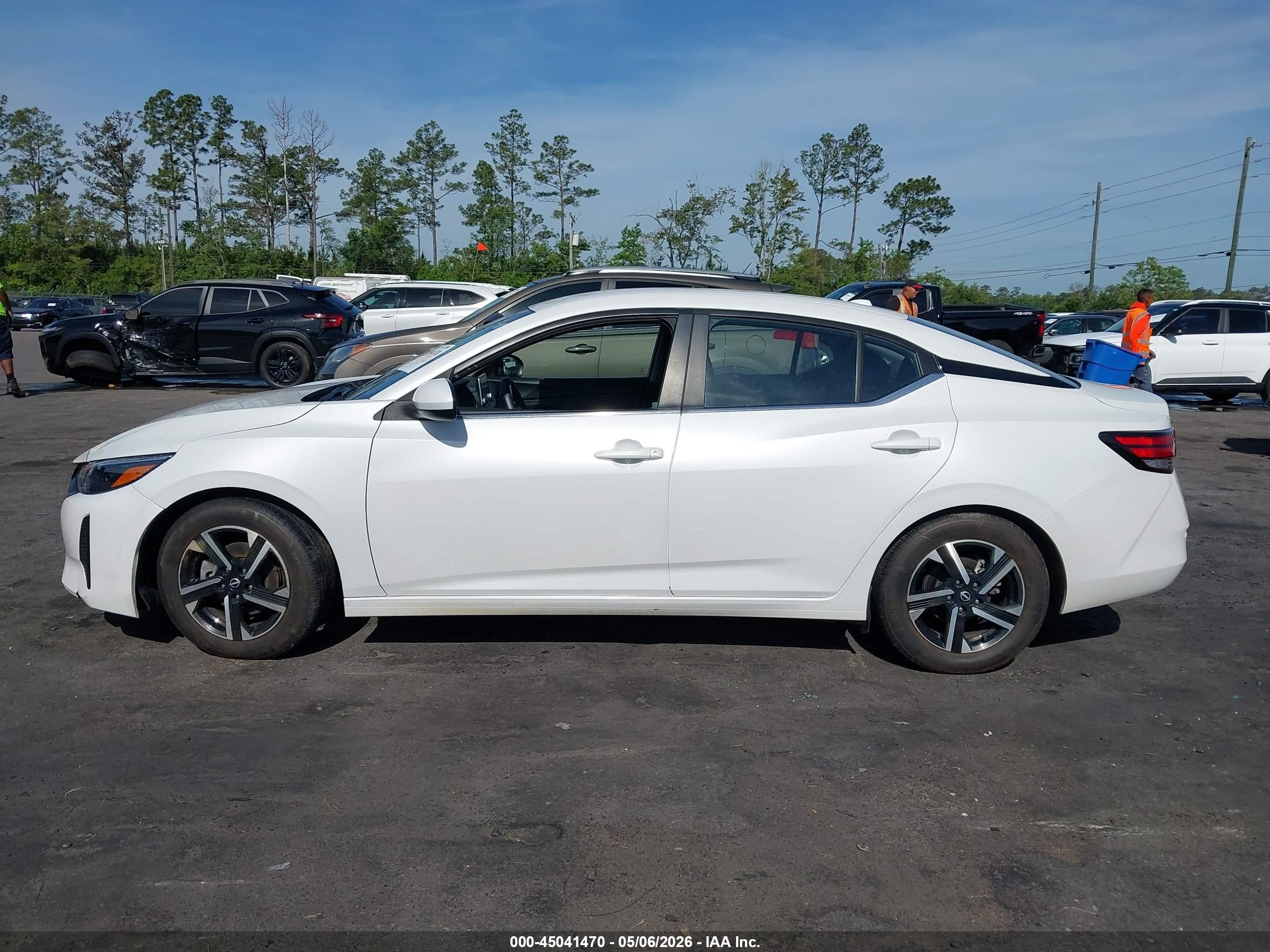 2024 Nissan Sentra Sv Xtronic Cvt White vin: 3N1AB8CV8RY313615