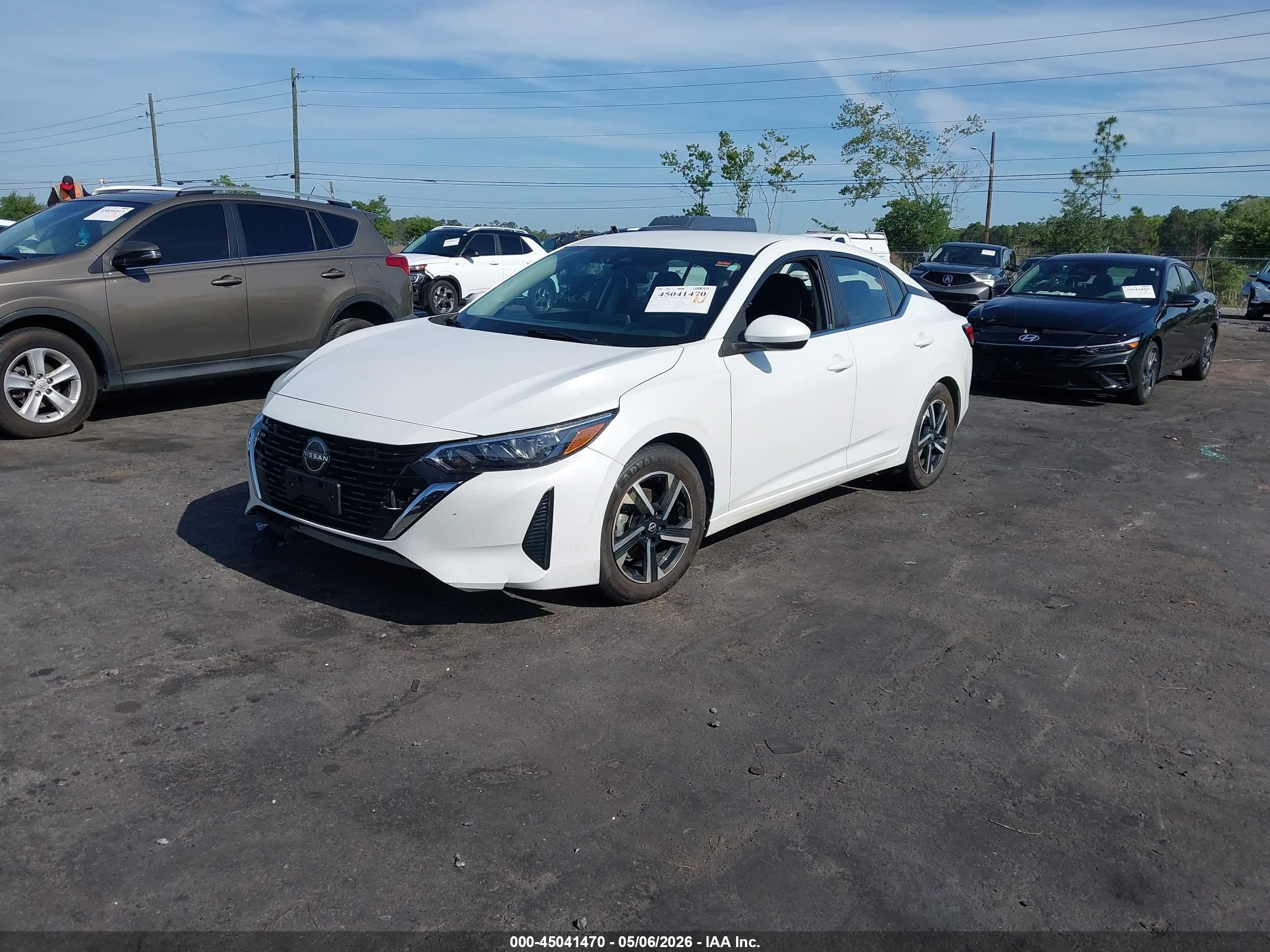 2024 Nissan Sentra Sv Xtronic Cvt White vin: 3N1AB8CV8RY313615