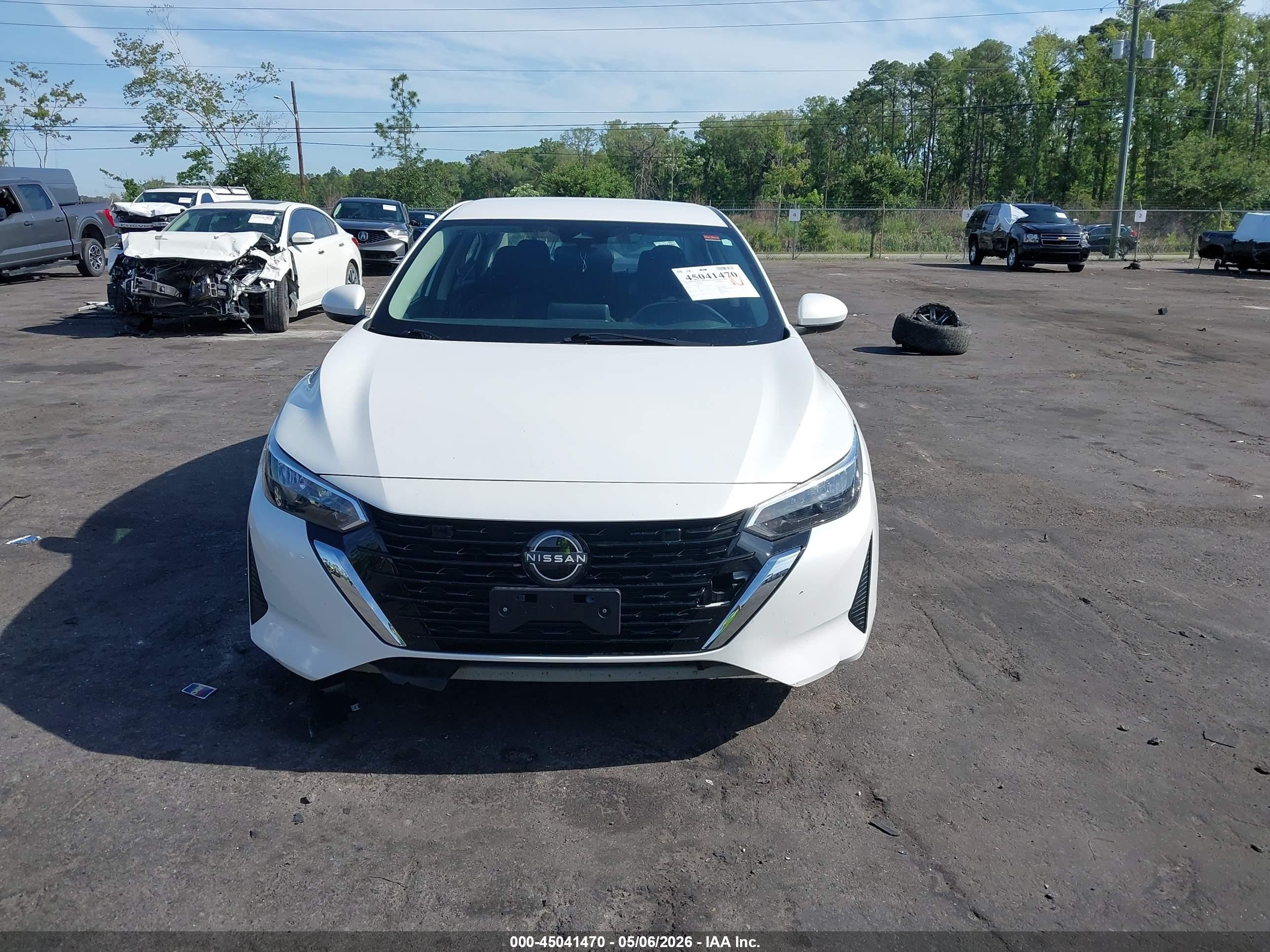2024 Nissan Sentra Sv Xtronic Cvt White vin: 3N1AB8CV8RY313615