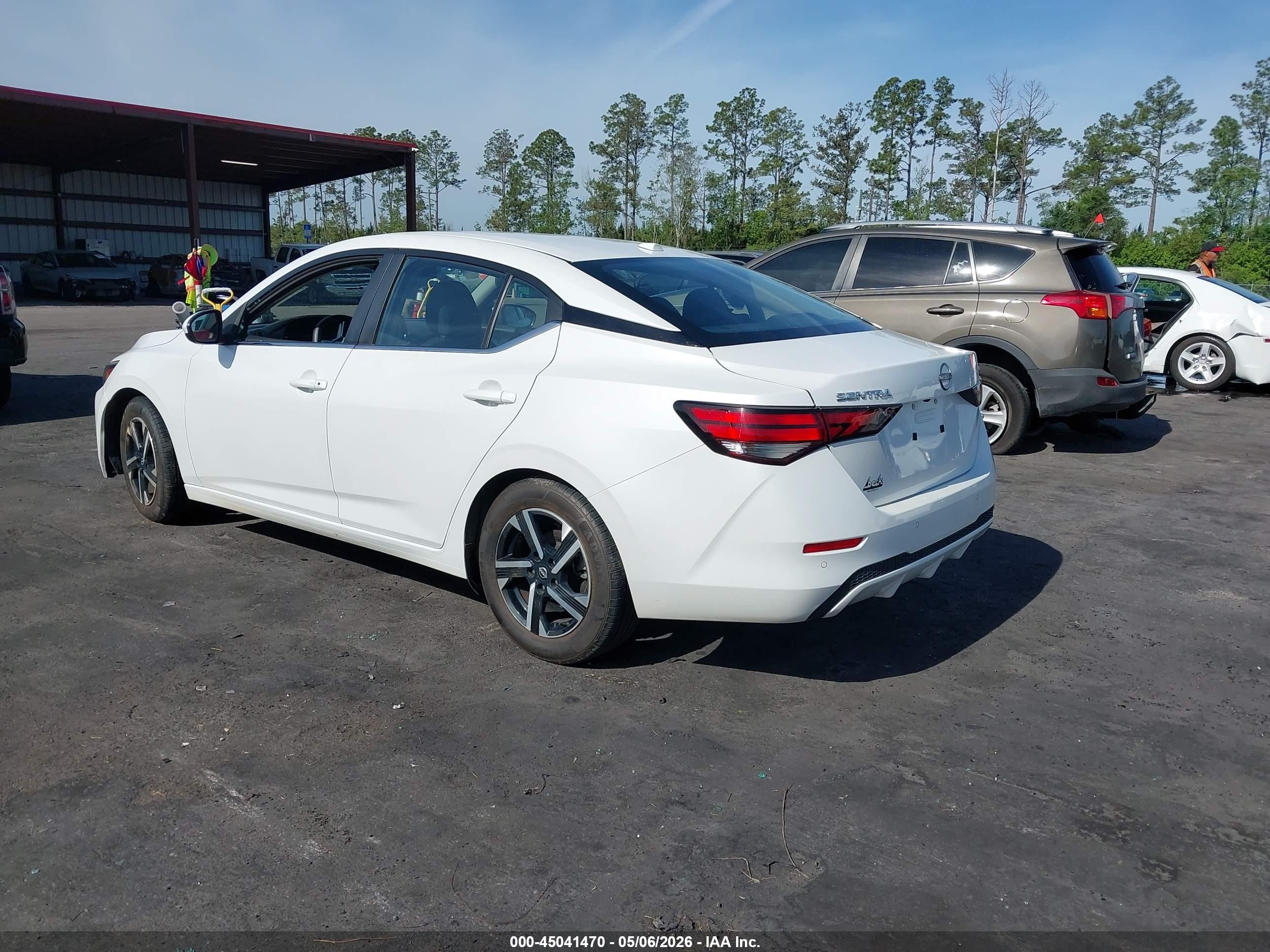 2024 Nissan Sentra Sv Xtronic Cvt White vin: 3N1AB8CV8RY313615