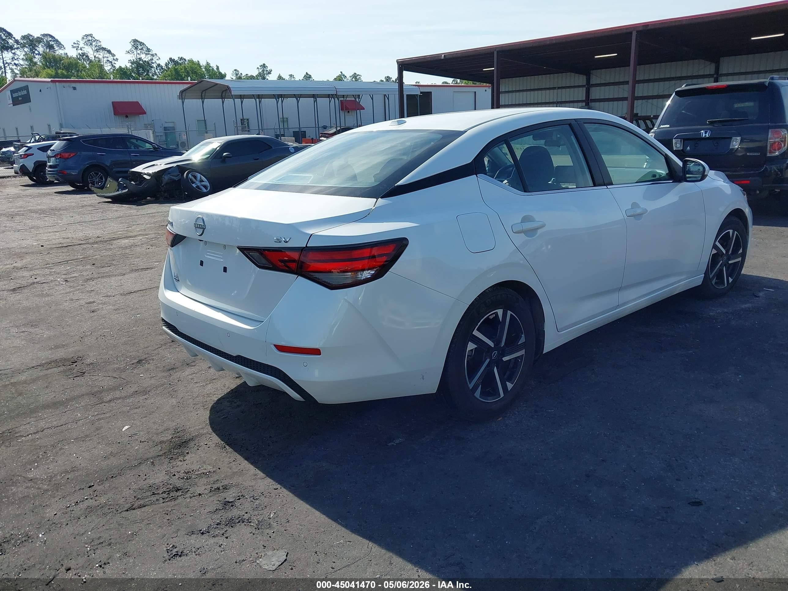 2024 Nissan Sentra Sv Xtronic Cvt White vin: 3N1AB8CV8RY313615
