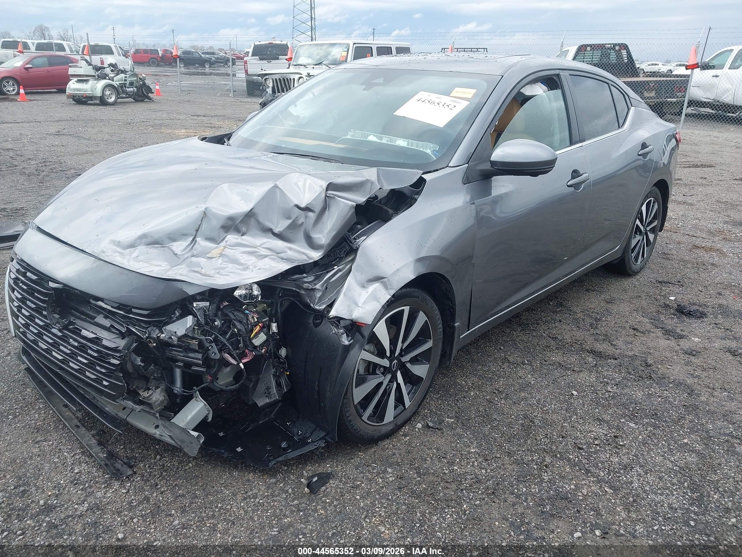 2024 Nissan Sentra Sv Xtronic Cvt Серый vin: 3N1AB8CV8RY367190