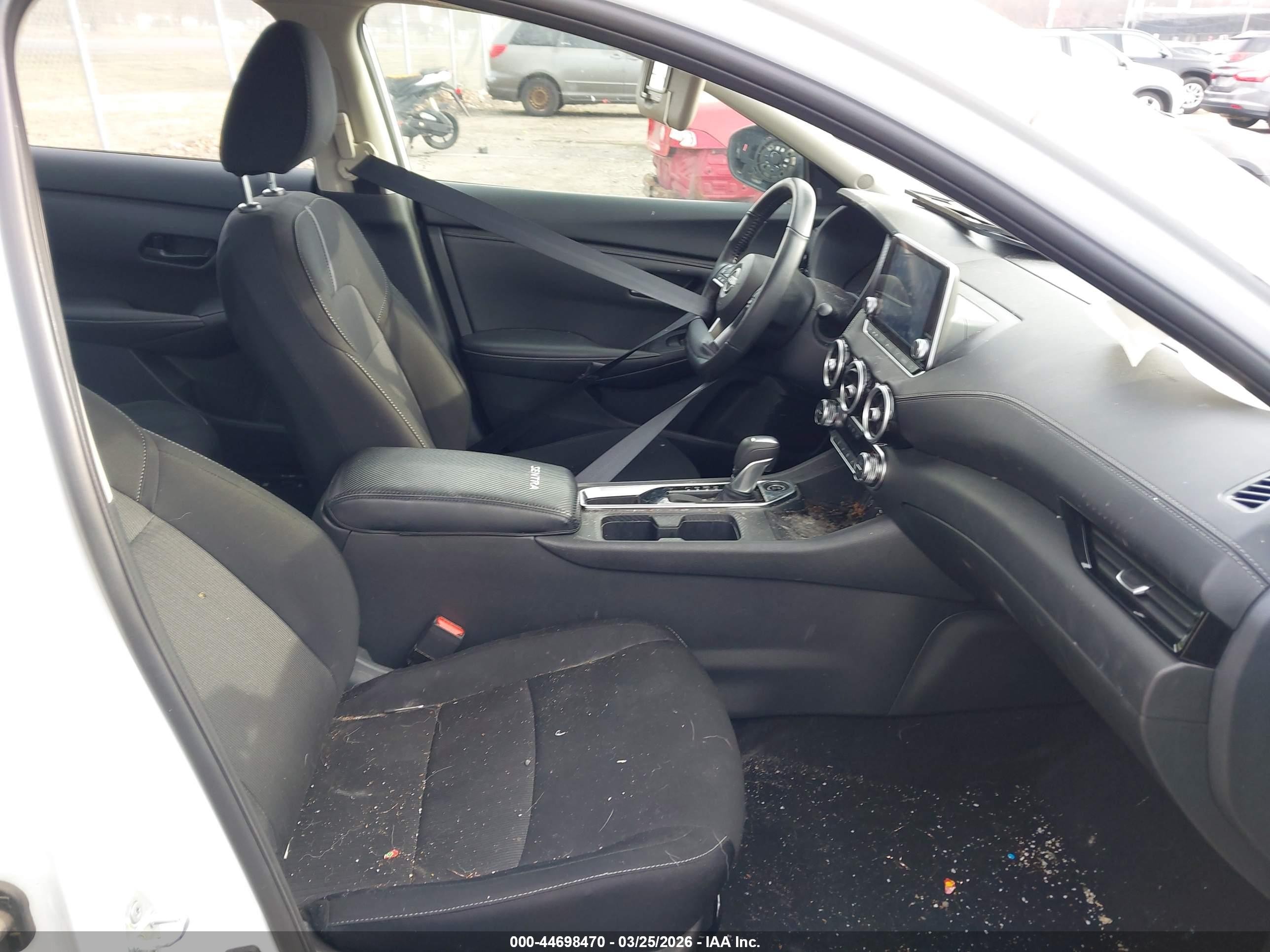 2025 Nissan Sentra Sv White vin: 3N1AB8CV8SY233866