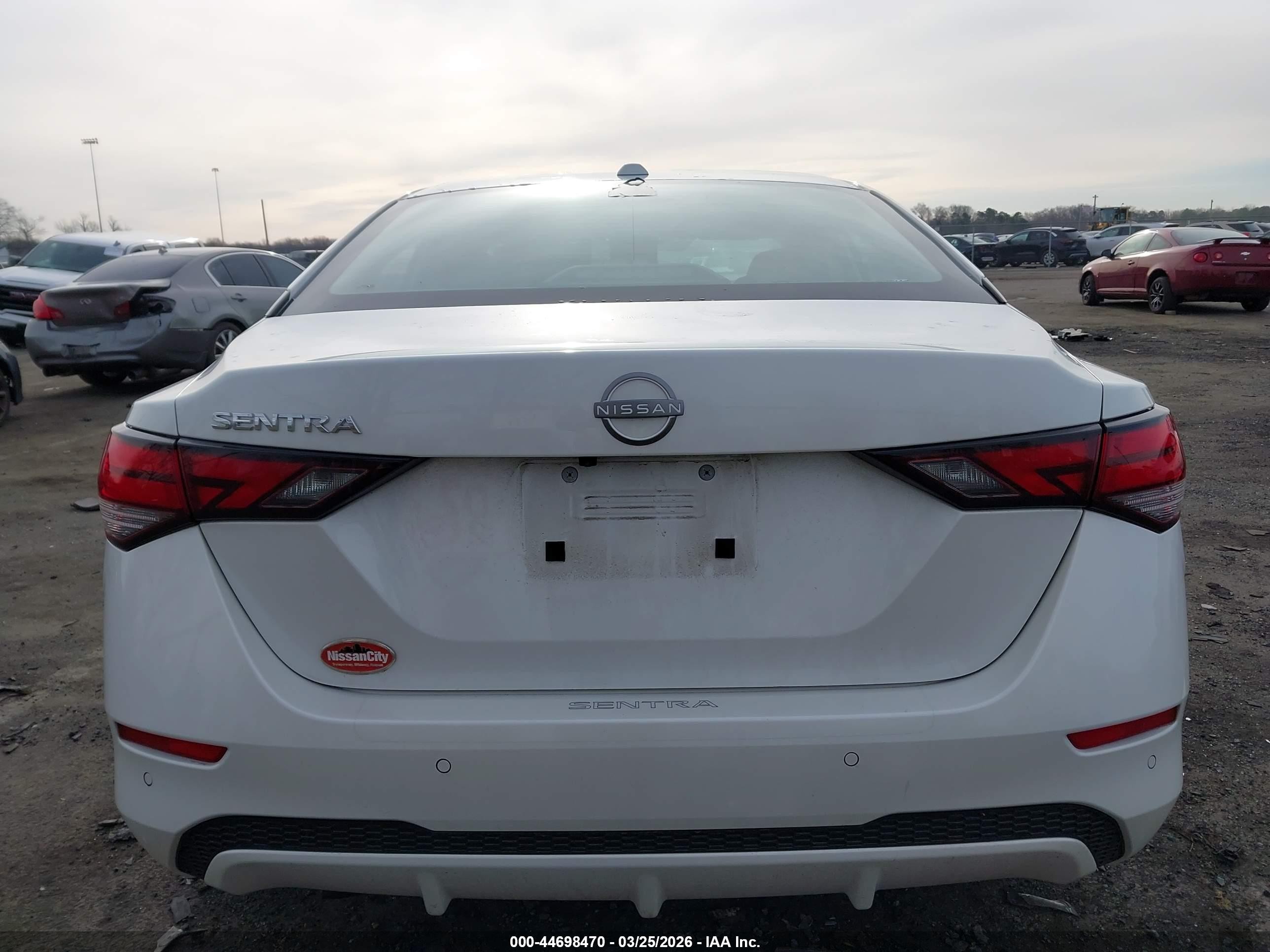 2025 Nissan Sentra Sv White vin: 3N1AB8CV8SY233866