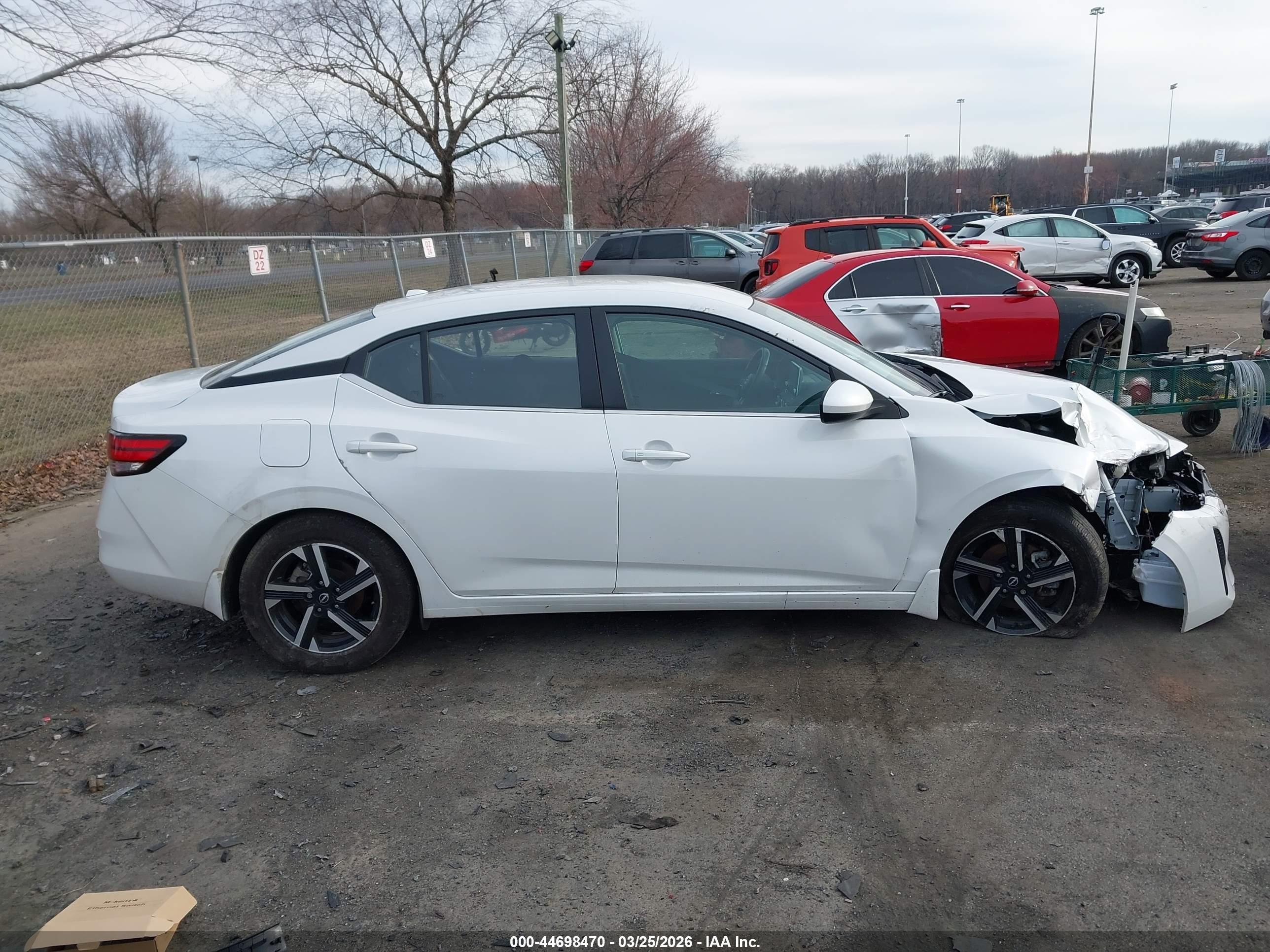 2025 Nissan Sentra Sv White vin: 3N1AB8CV8SY233866