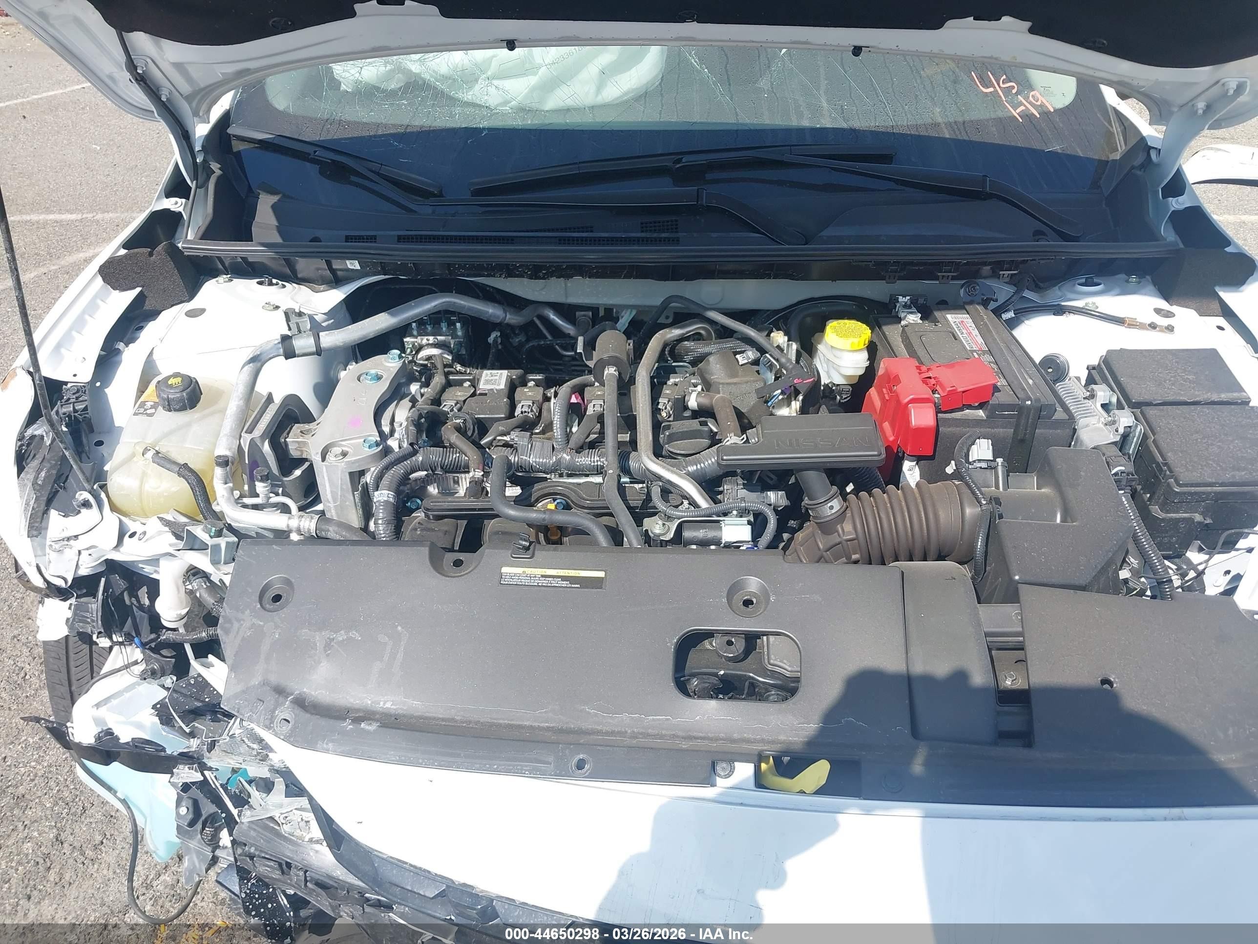 2025 Nissan Sentra Sv White vin: 3N1AB8CV8SY247654