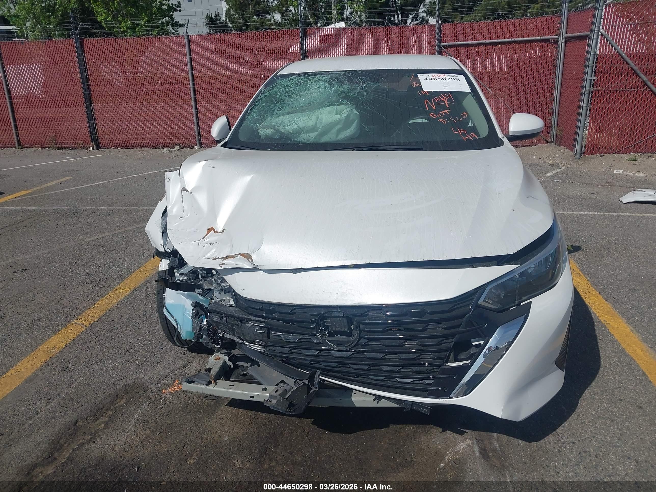 2025 Nissan Sentra Sv White vin: 3N1AB8CV8SY247654