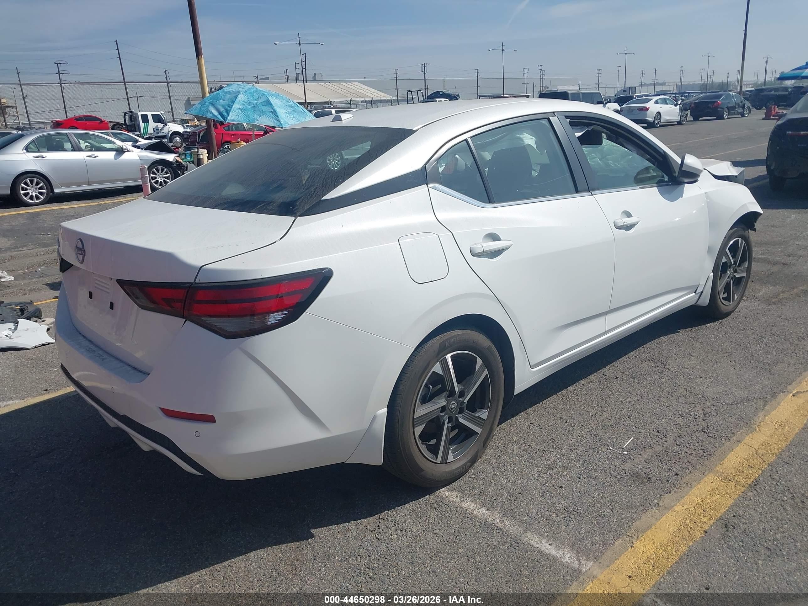 2025 Nissan Sentra Sv White vin: 3N1AB8CV8SY247654