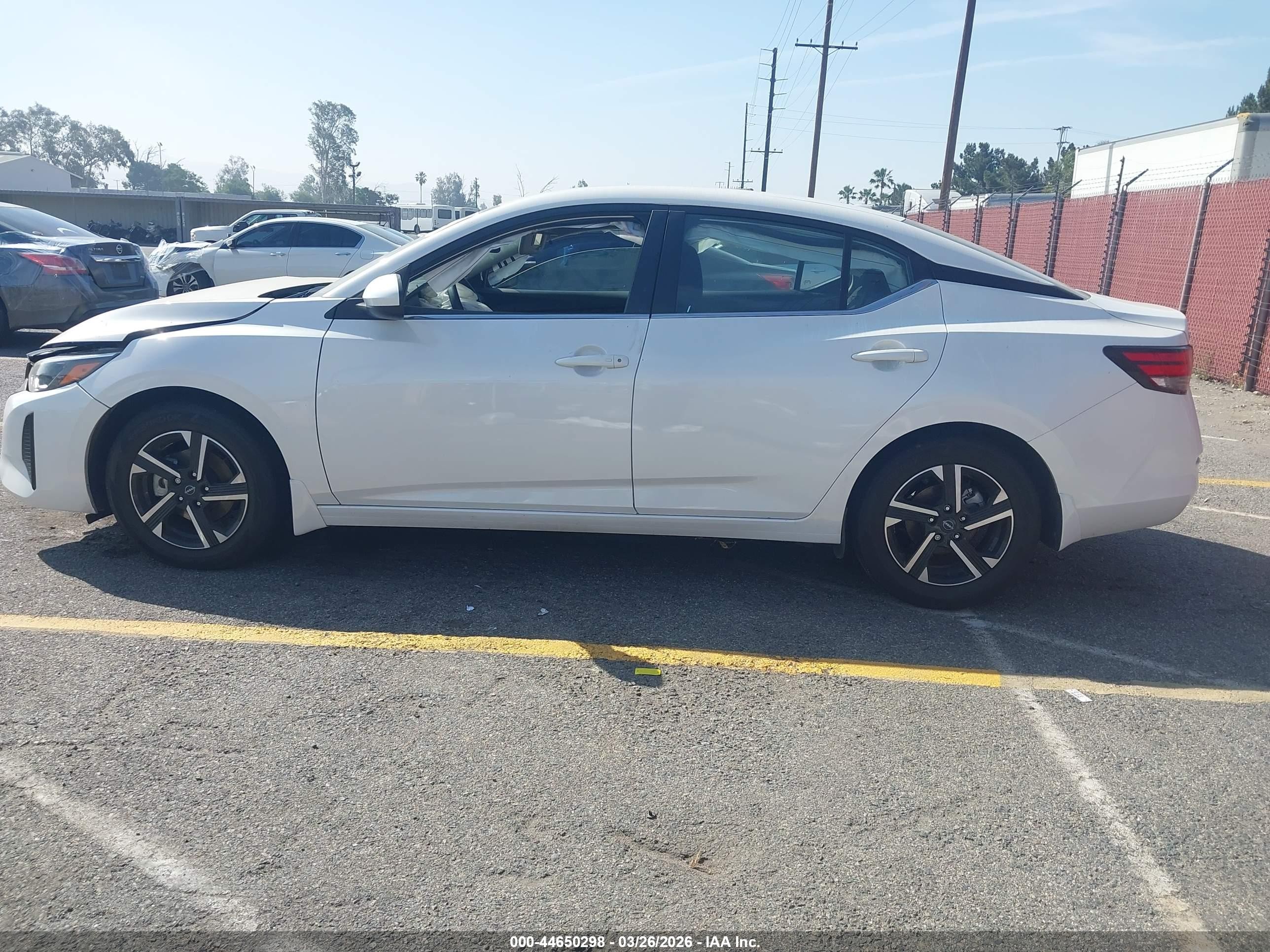 2025 Nissan Sentra Sv White vin: 3N1AB8CV8SY247654