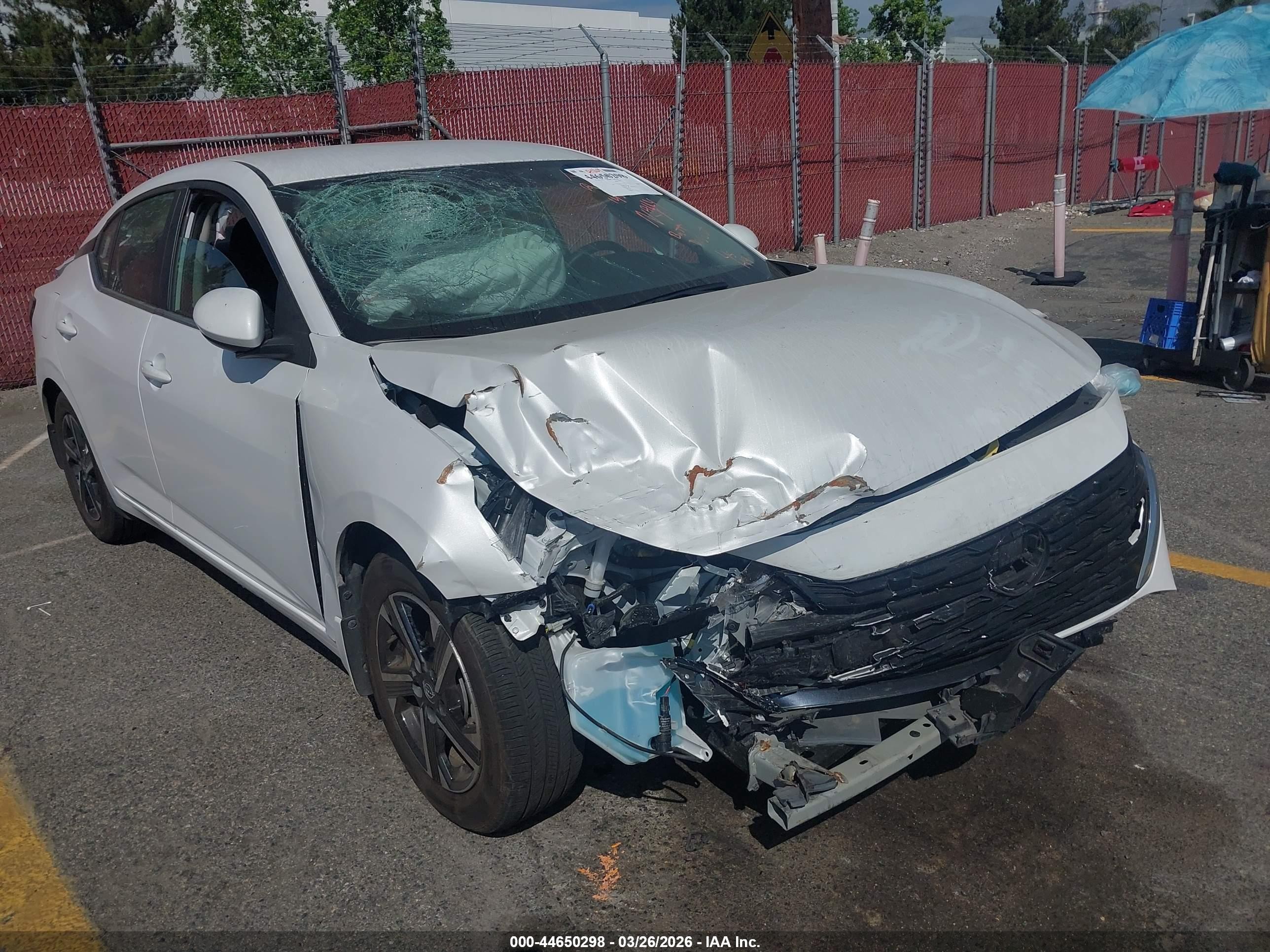 2025 Nissan Sentra Sv White vin: 3N1AB8CV8SY247654