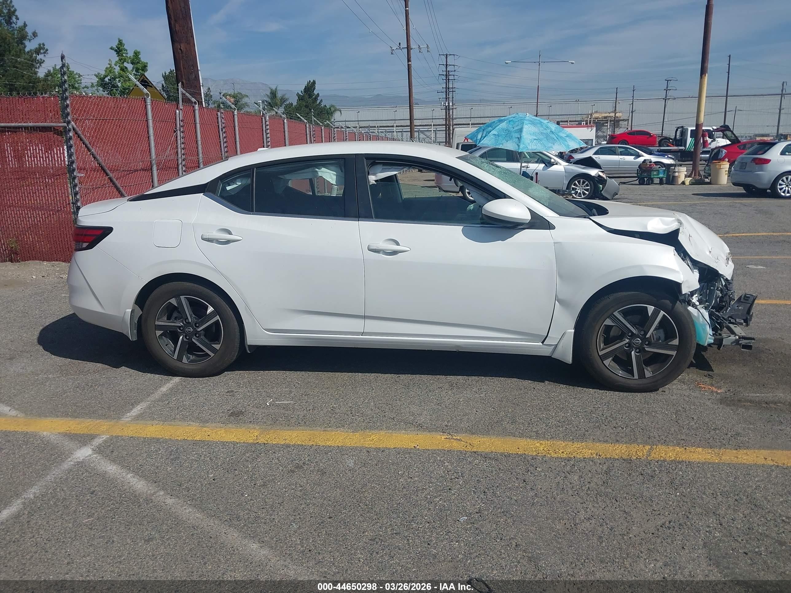 2025 Nissan Sentra Sv White vin: 3N1AB8CV8SY247654