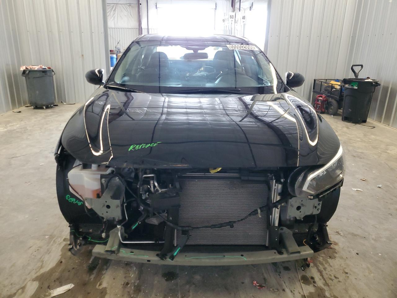 2025 Nissan Sentra Sv Черный vin: 3N1AB8CV8SY384092 Damage: Front Bumper/Cover, Missing, Replacement Required