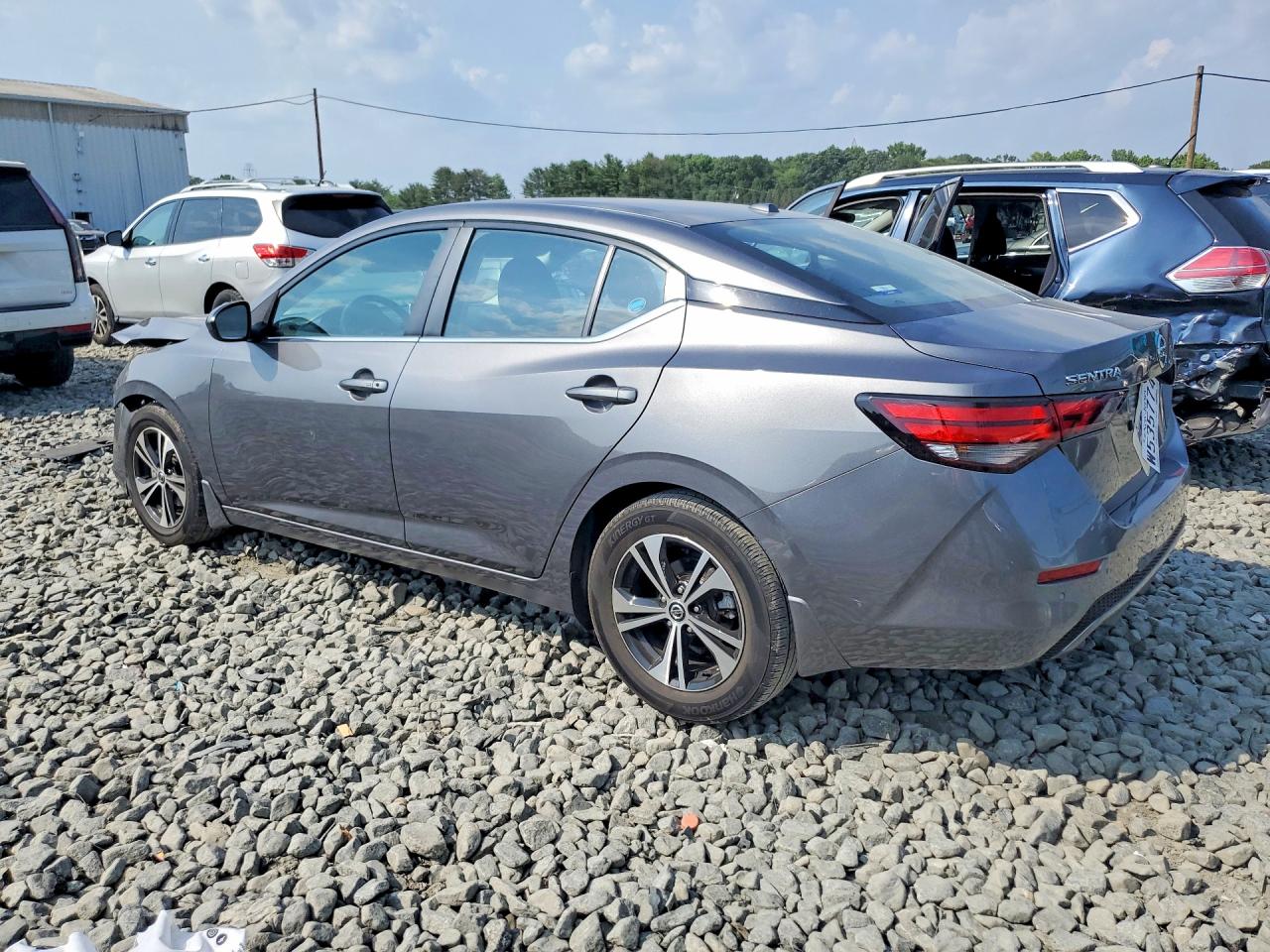 2021 Nissan Sentra Sv Серый vin: 3N1AB8CV9MY275806