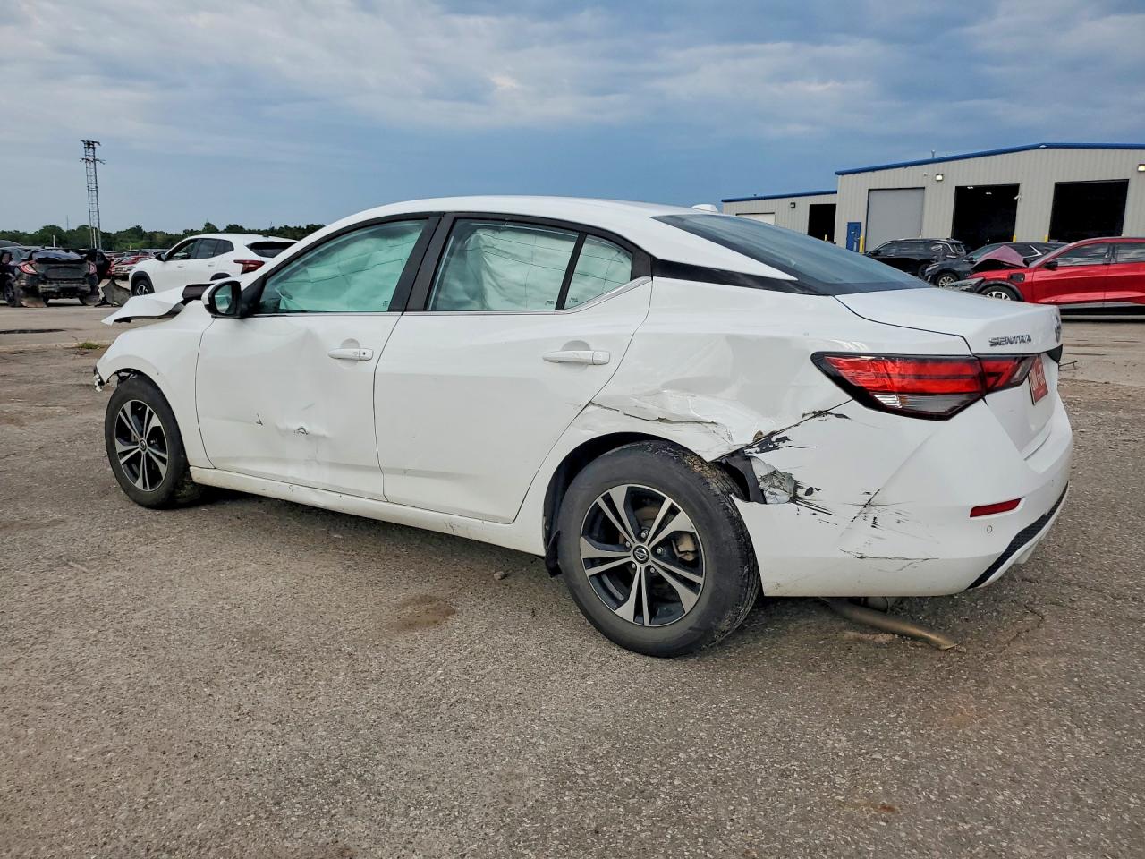 2021 Nissan Sentra Sv White vin: 3N1AB8CV9MY284957