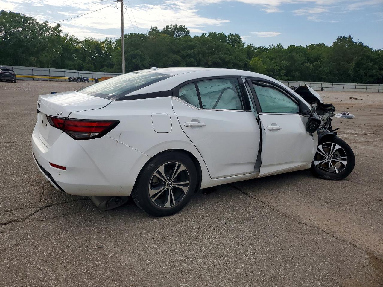 2021 Nissan Sentra Sv White vin: 3N1AB8CV9MY284957