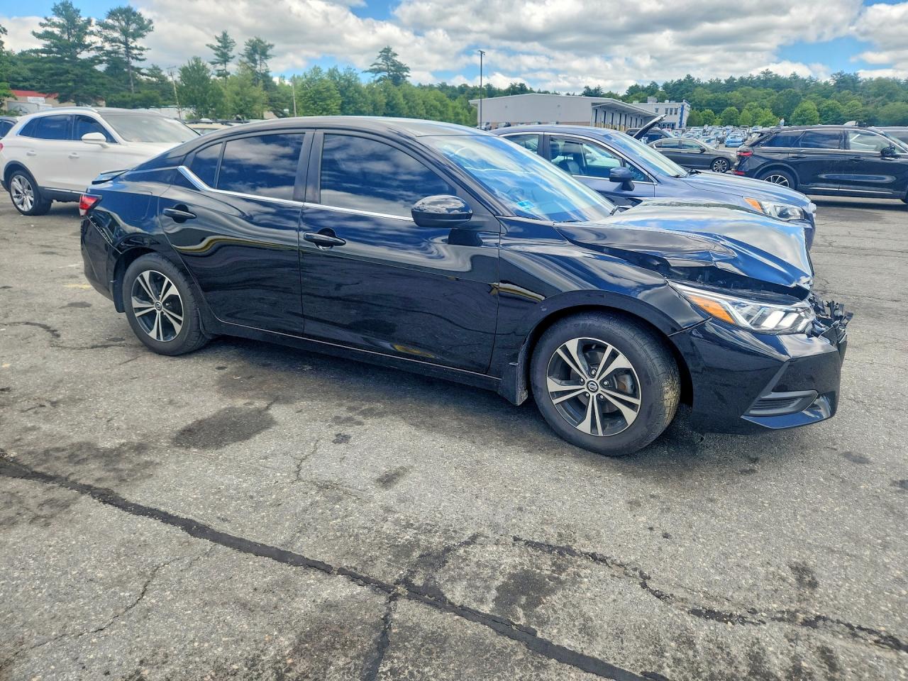 2021 Nissan Sentra Sv Black vin: 3N1AB8CV9MY323630